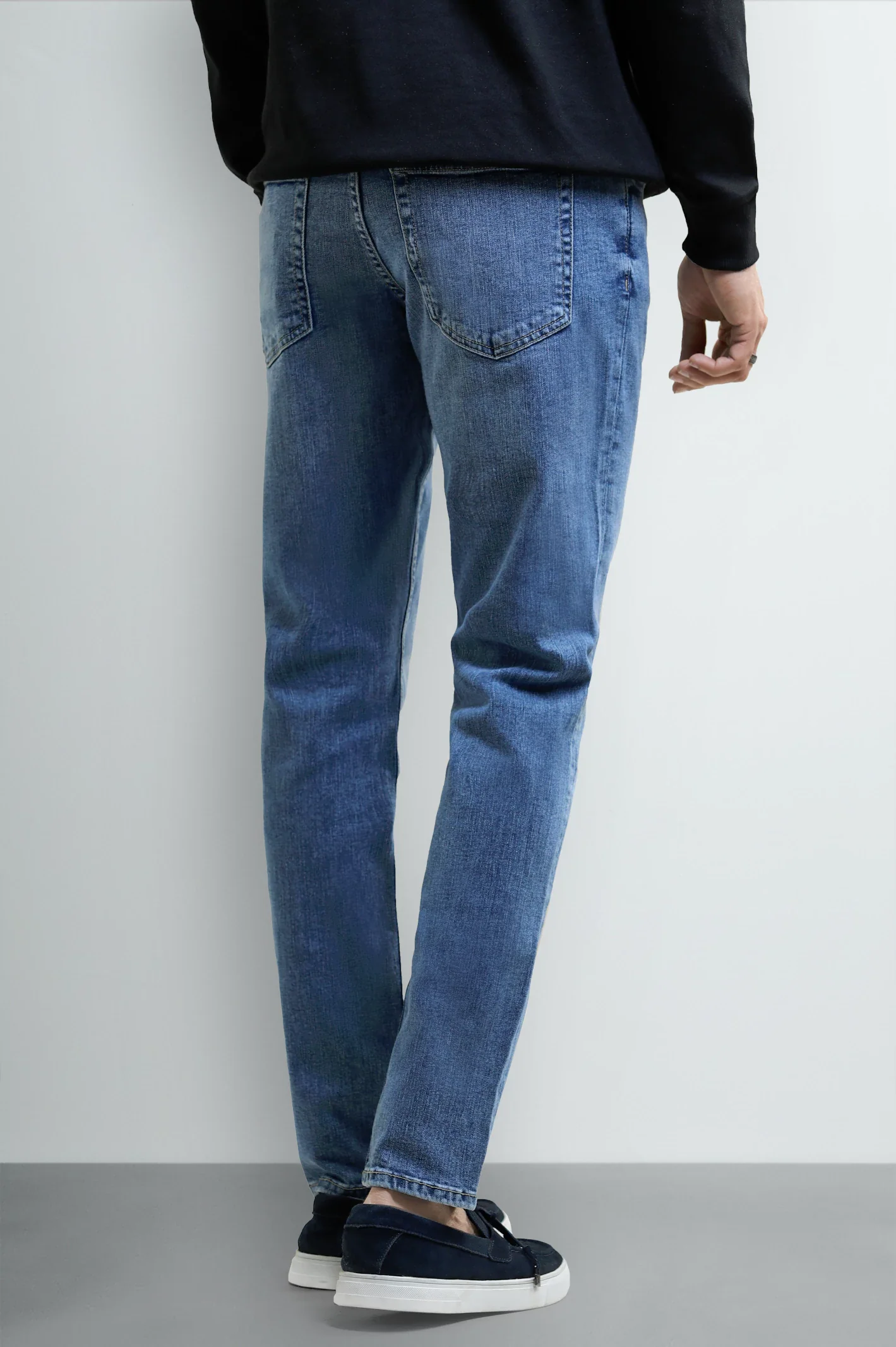 Light Blue Slim Fit Jeans - Image 3