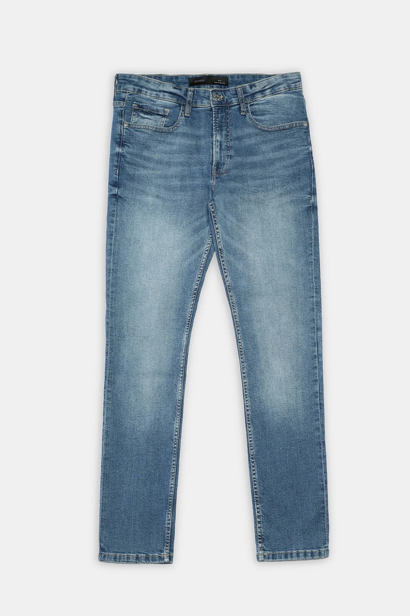 Medium Blue Slim Fit Jeans - Image 4