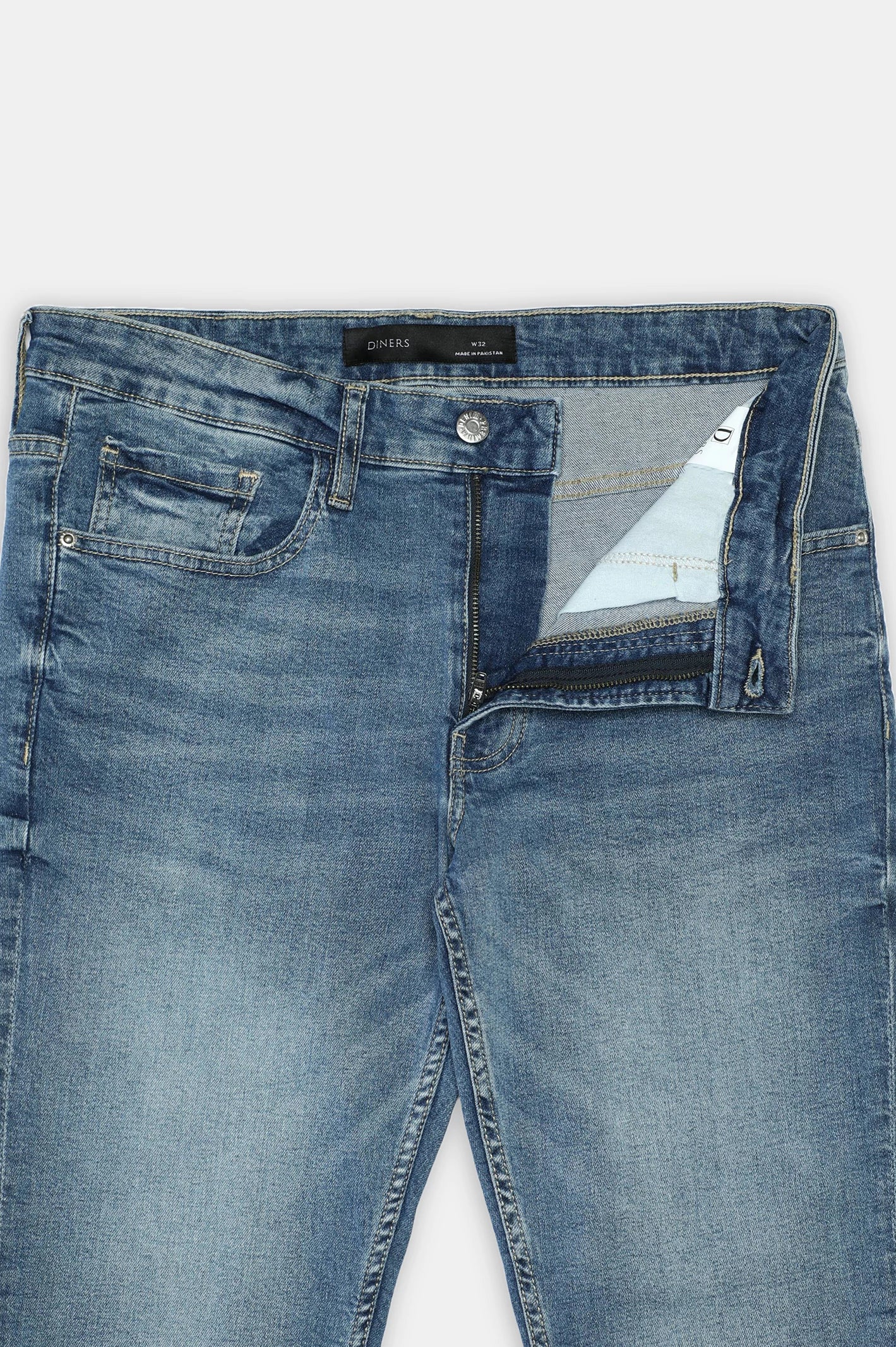 Medium Blue Slim Fit Jeans - Image 5