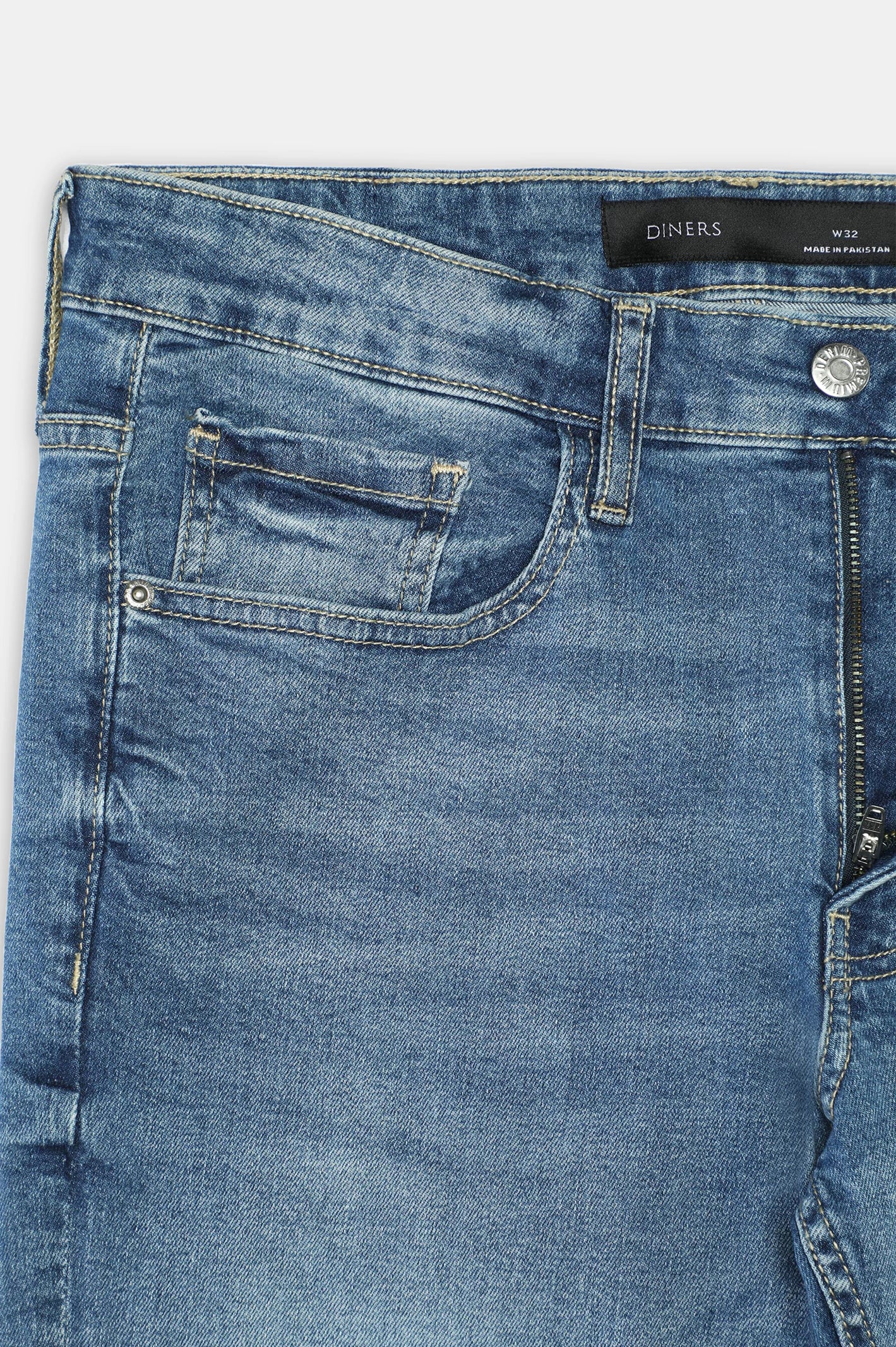 Medium Blue Slim Fit Jeans - Image 6