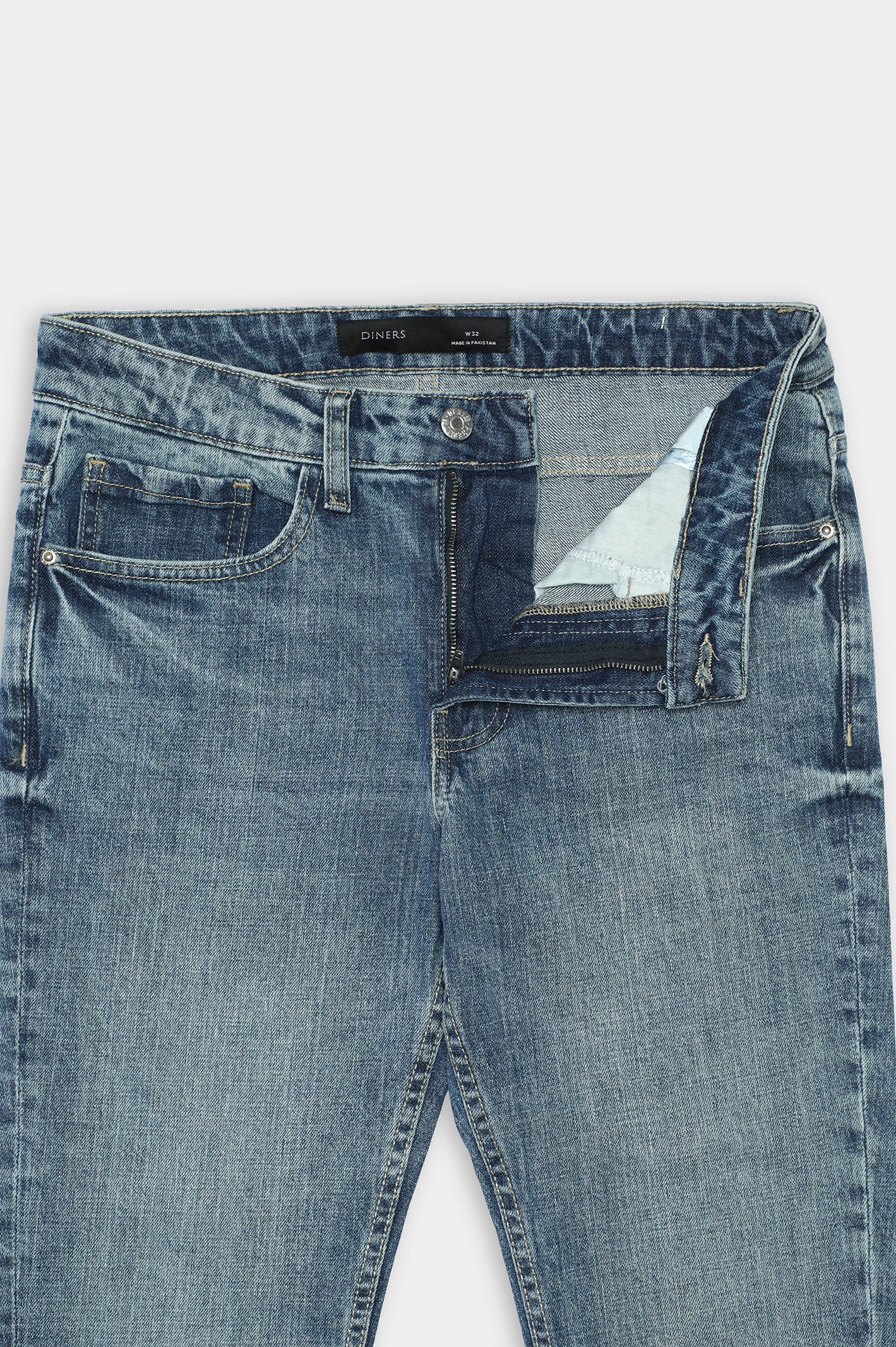 Medium Blue Slim Fit Jeans - Image 5