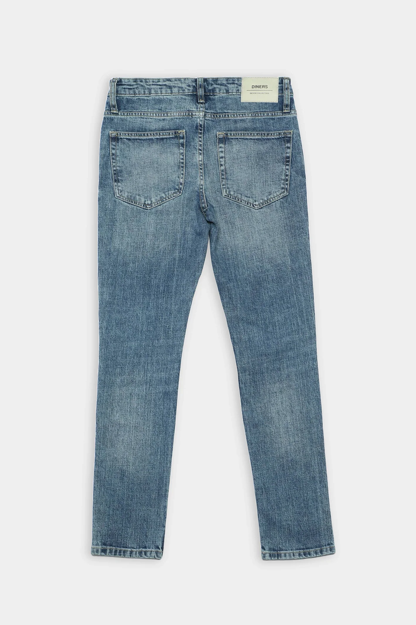 Medium Blue Slim Fit Jeans - Image 9