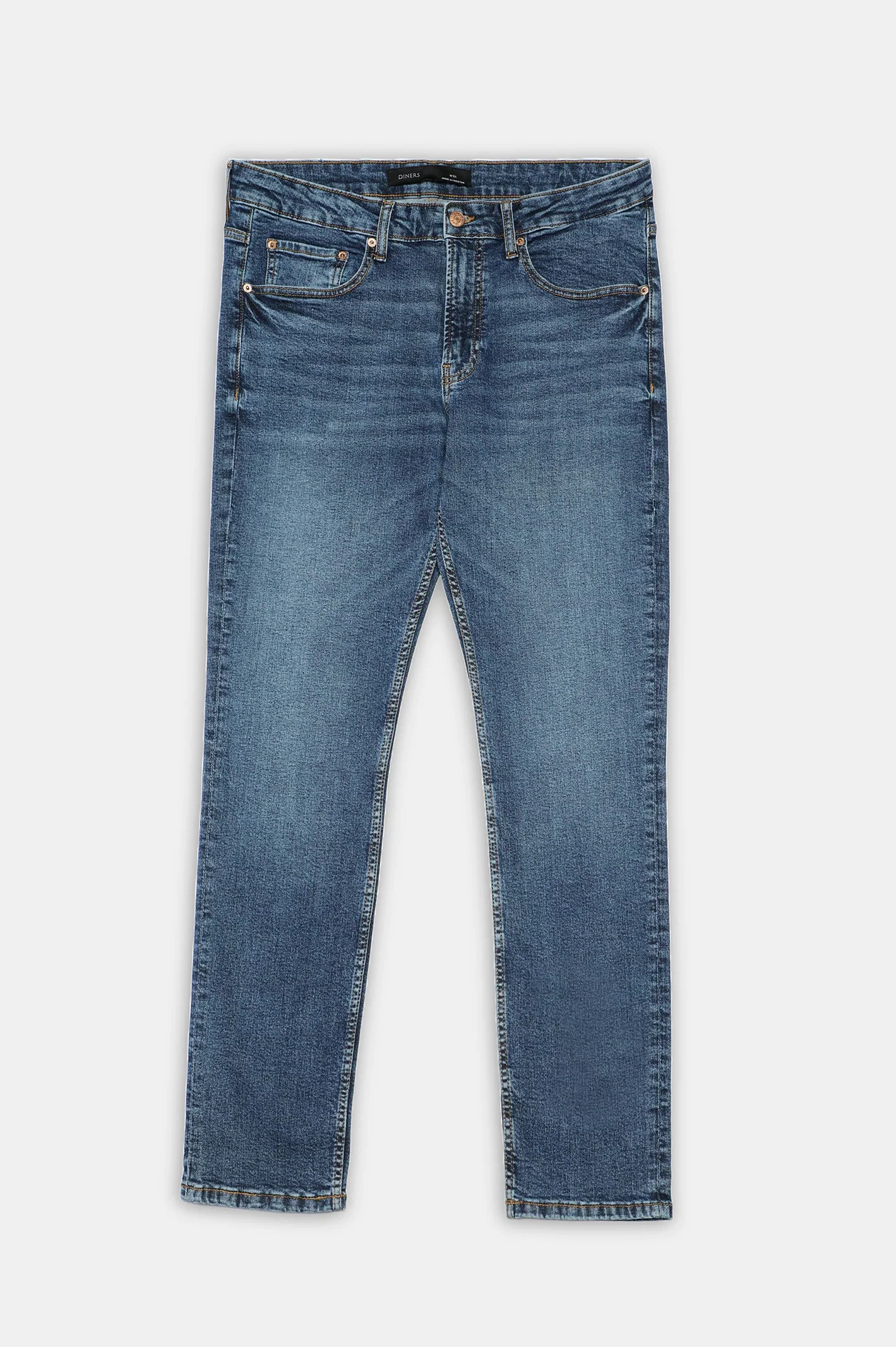 Medium Blue Slim Fit Jeans - Image 4