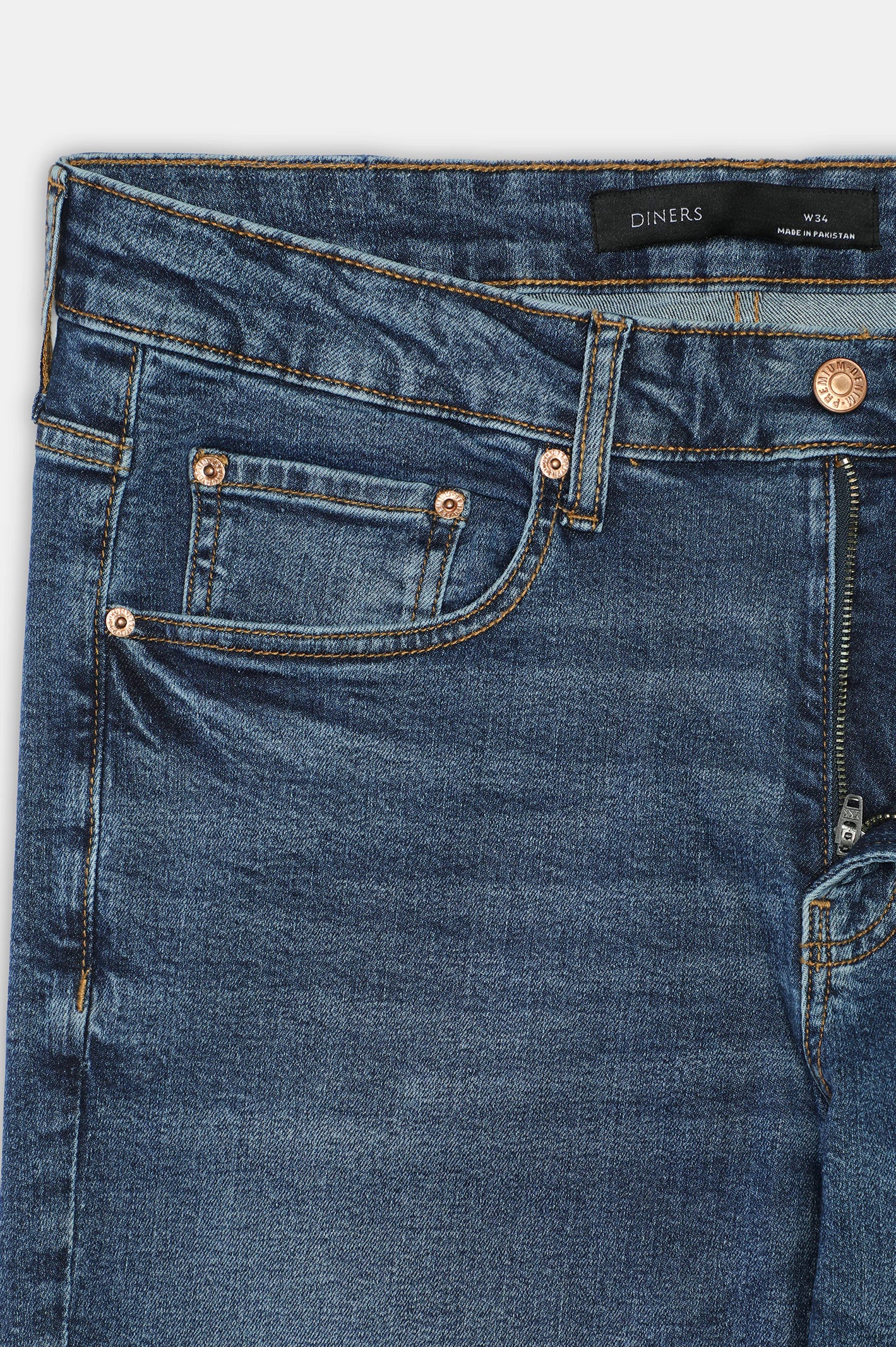 Medium Blue Slim Fit Jeans - Image 6