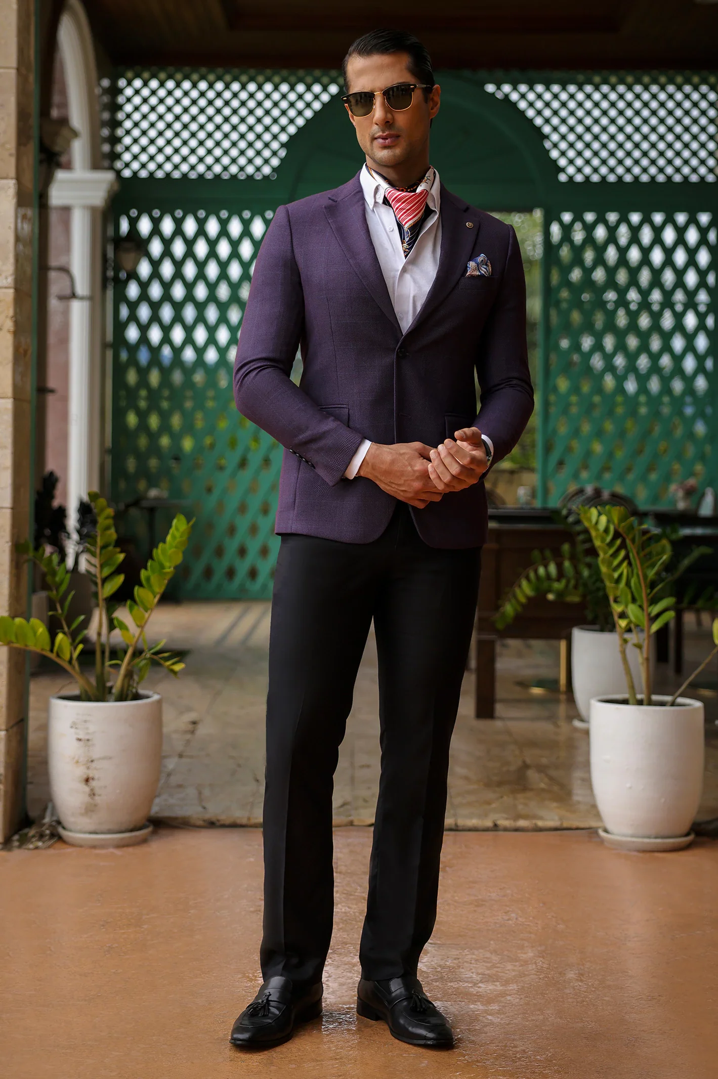 Purple Men Blazer - Image 4
