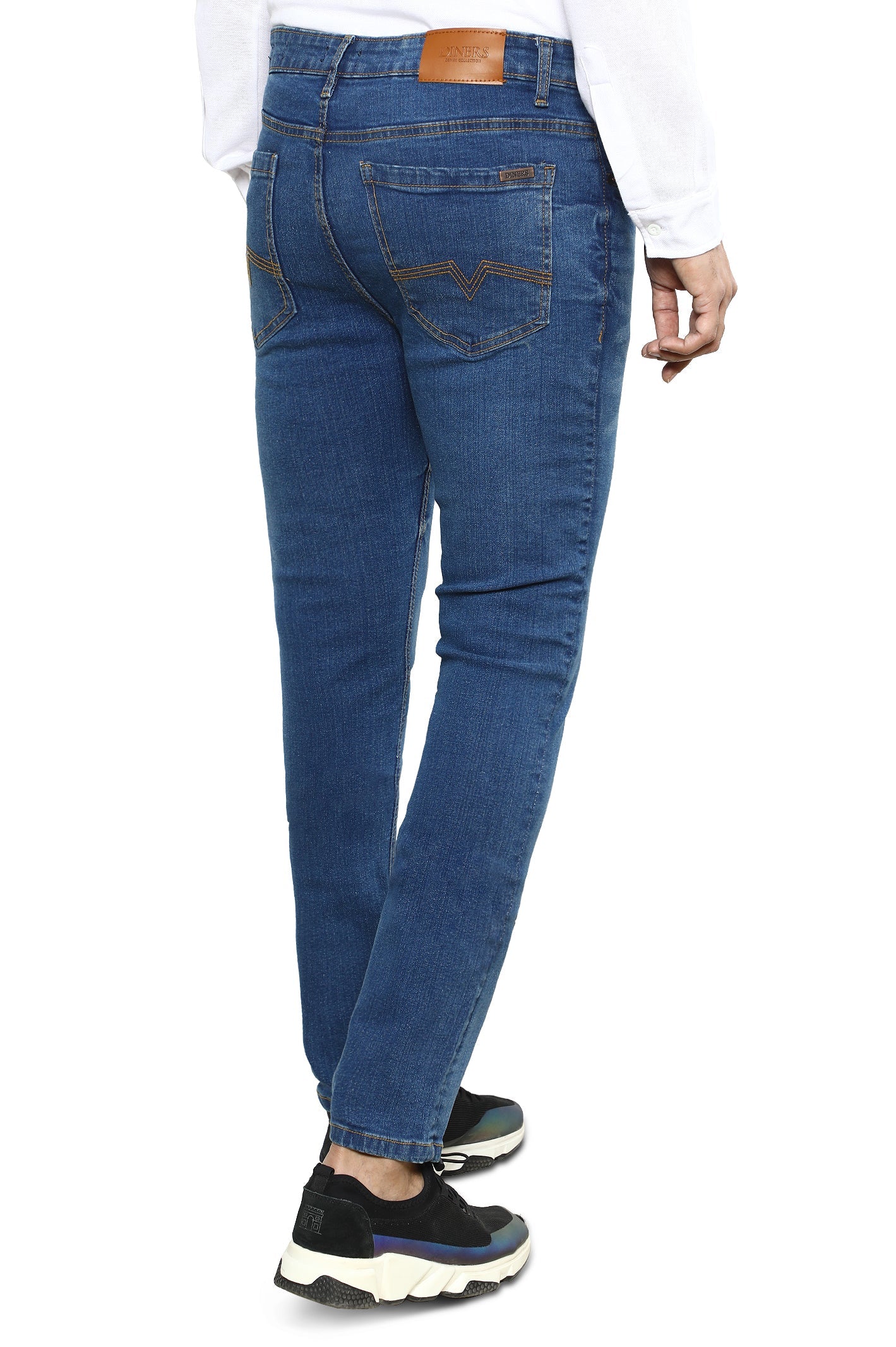 Dark Blue Slim Fit Jeans - Image 3