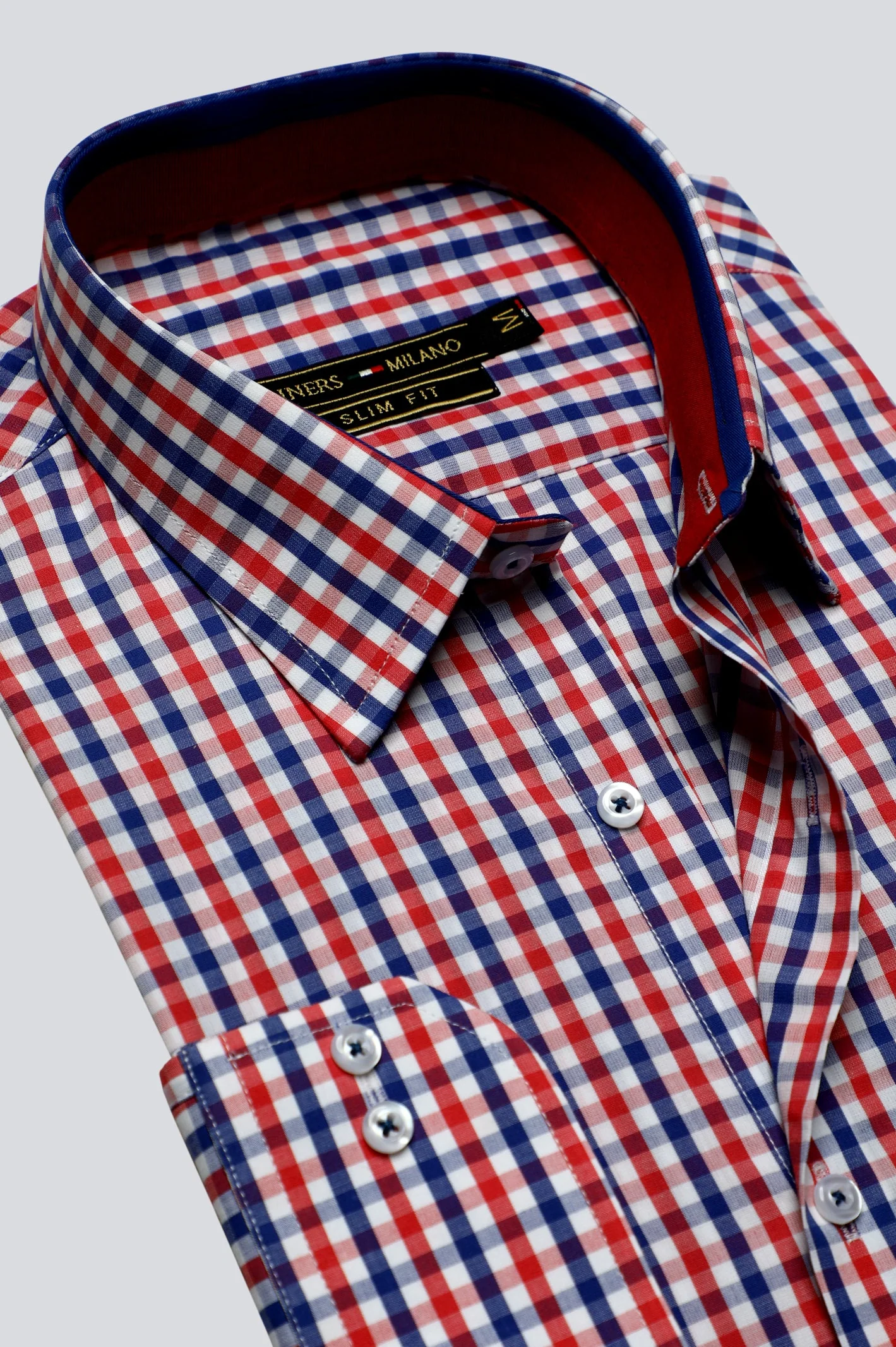 Multicolor Gingham Check Casual Milano Shirt - Image 2