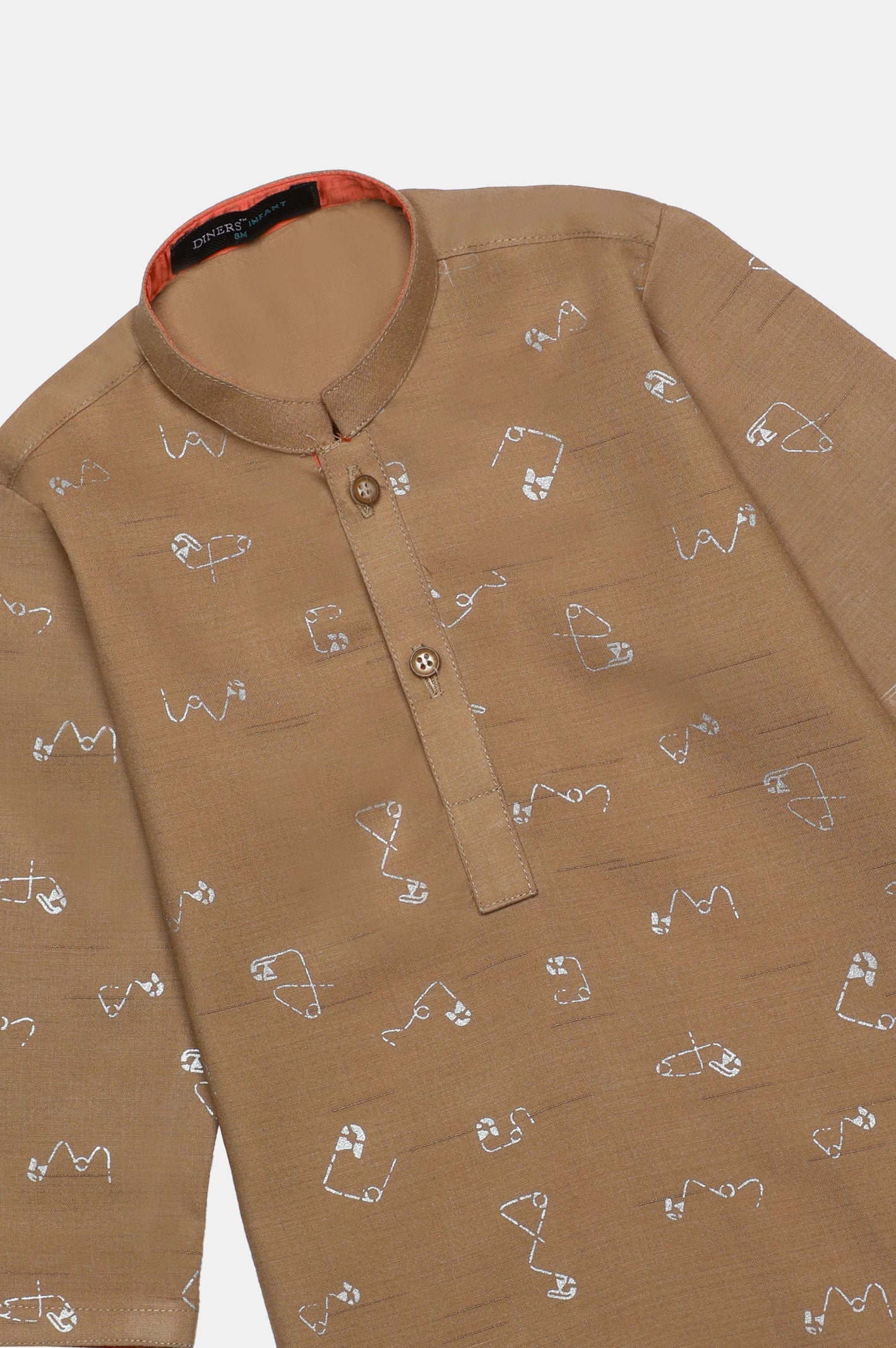 Brown Infant Kurta Shalwar - Image 2