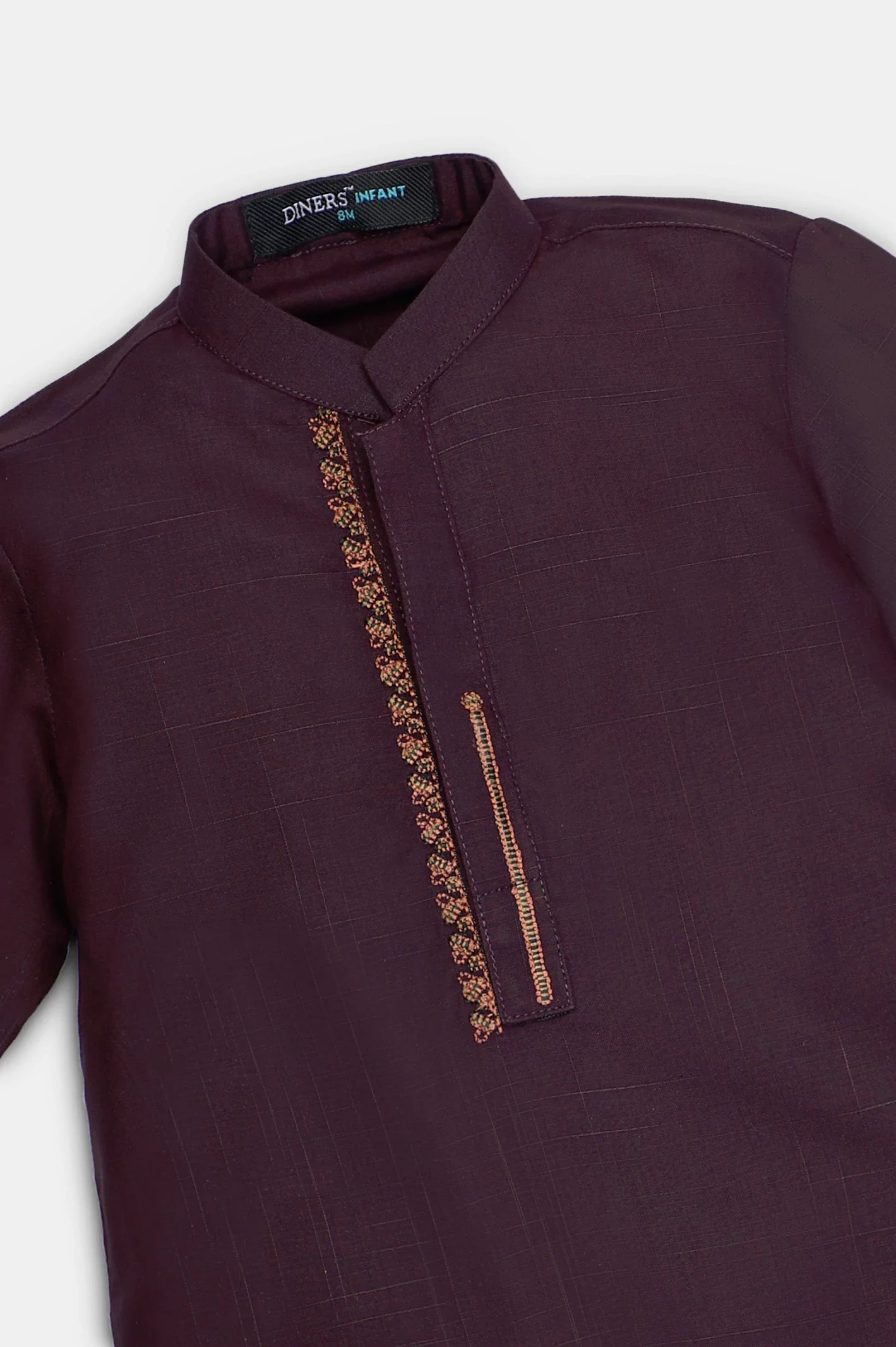 Dark Purple Infant Kurta Shalwar - Image 2