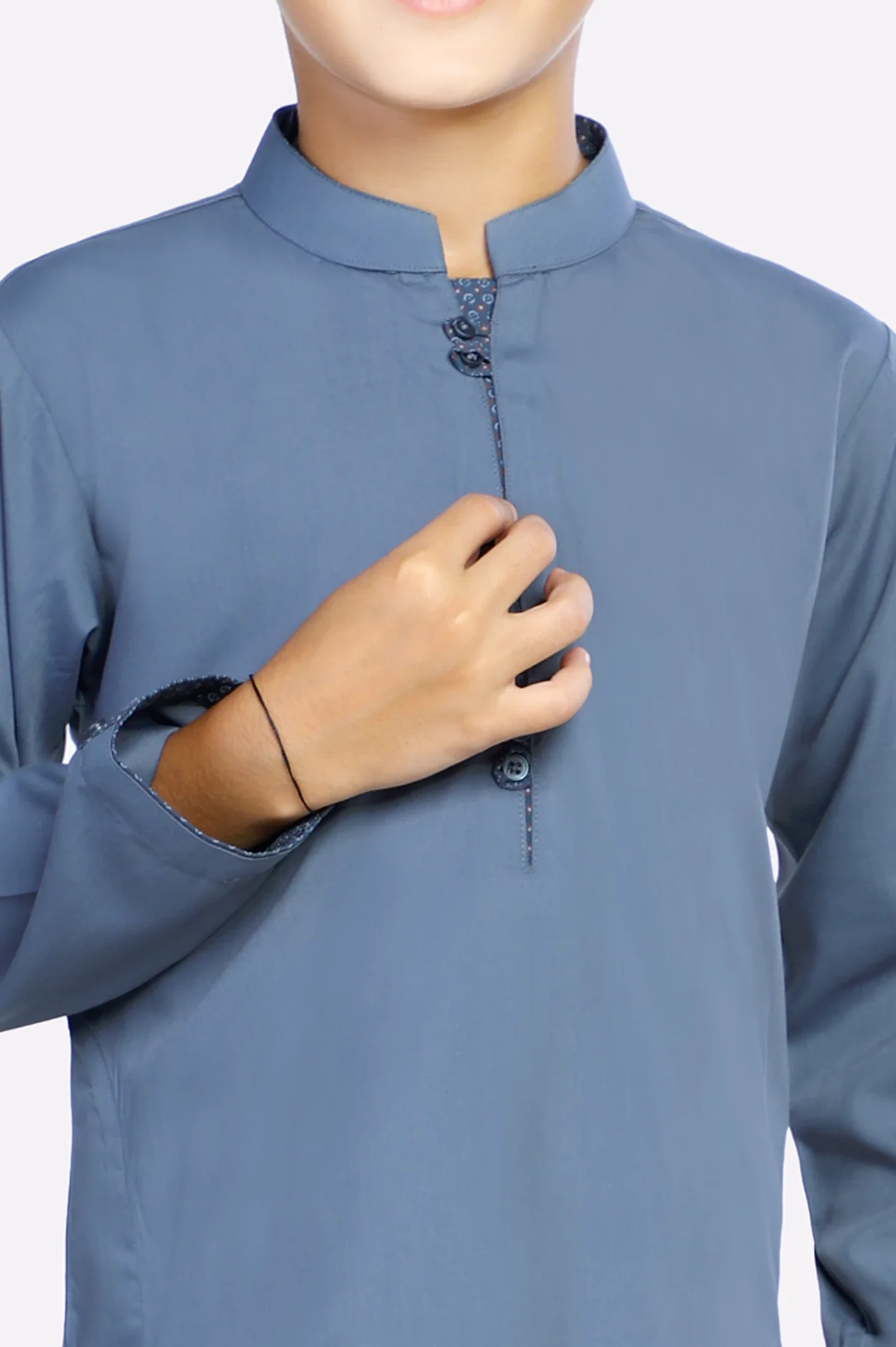 Grey Boys Kurta Pajama - Image 3