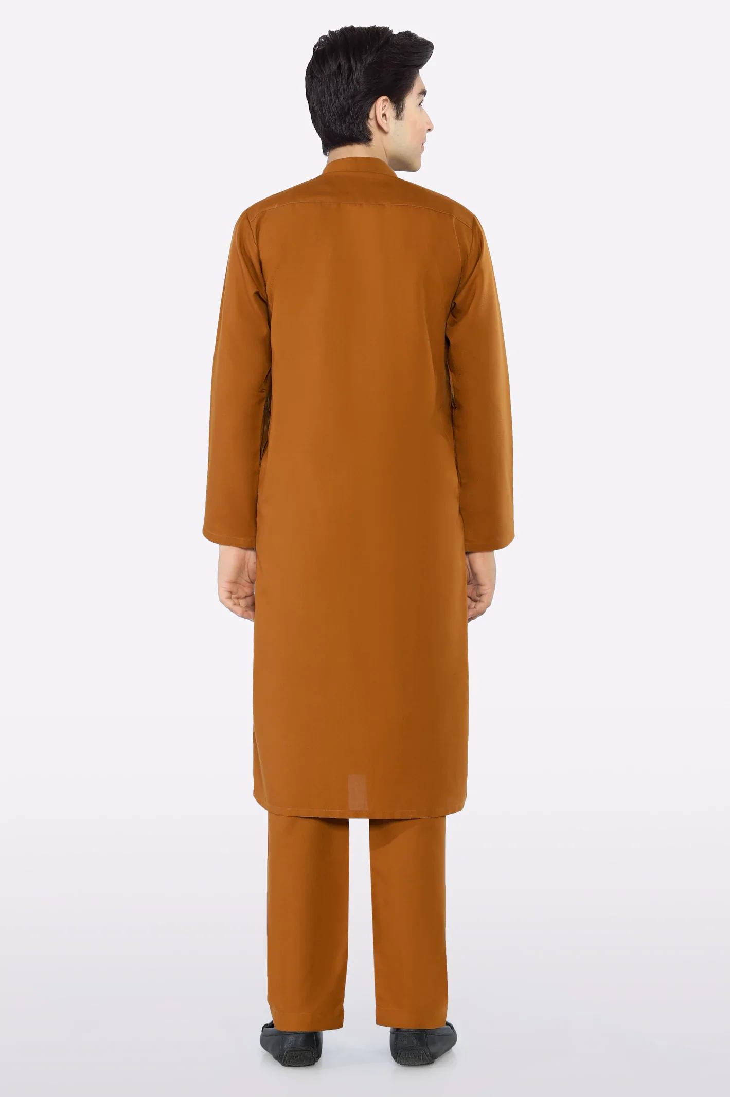 Rust Teens Kurta Pajama - Image 3