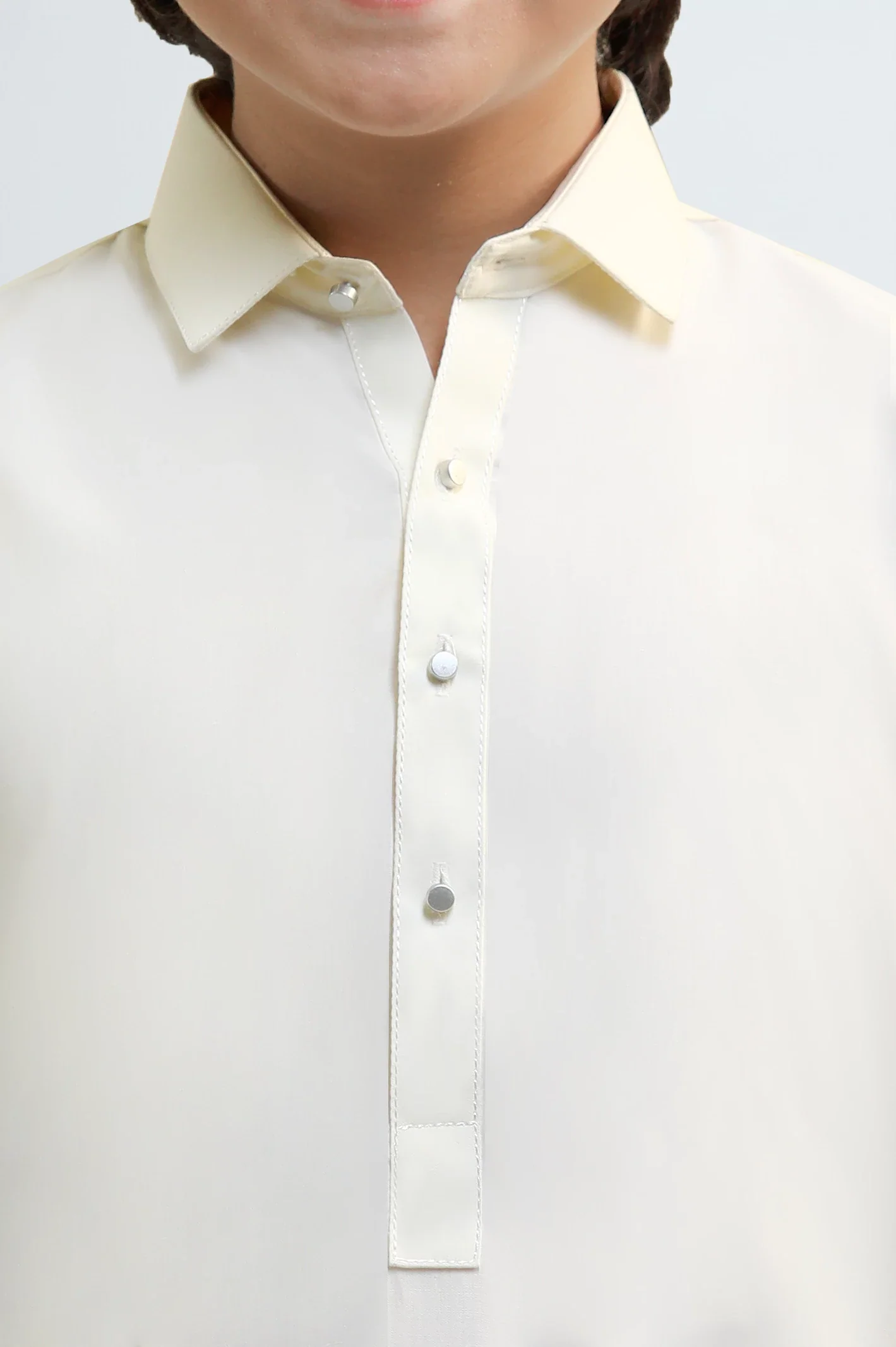 Cream Teens Kameez Shalwar - Image 3