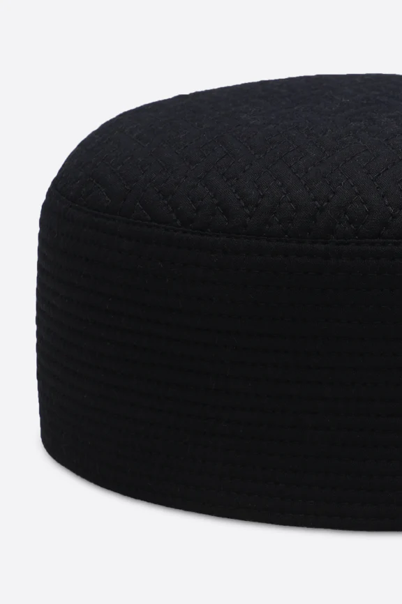 Dark Blue Kufi Cap For Men - Image 2