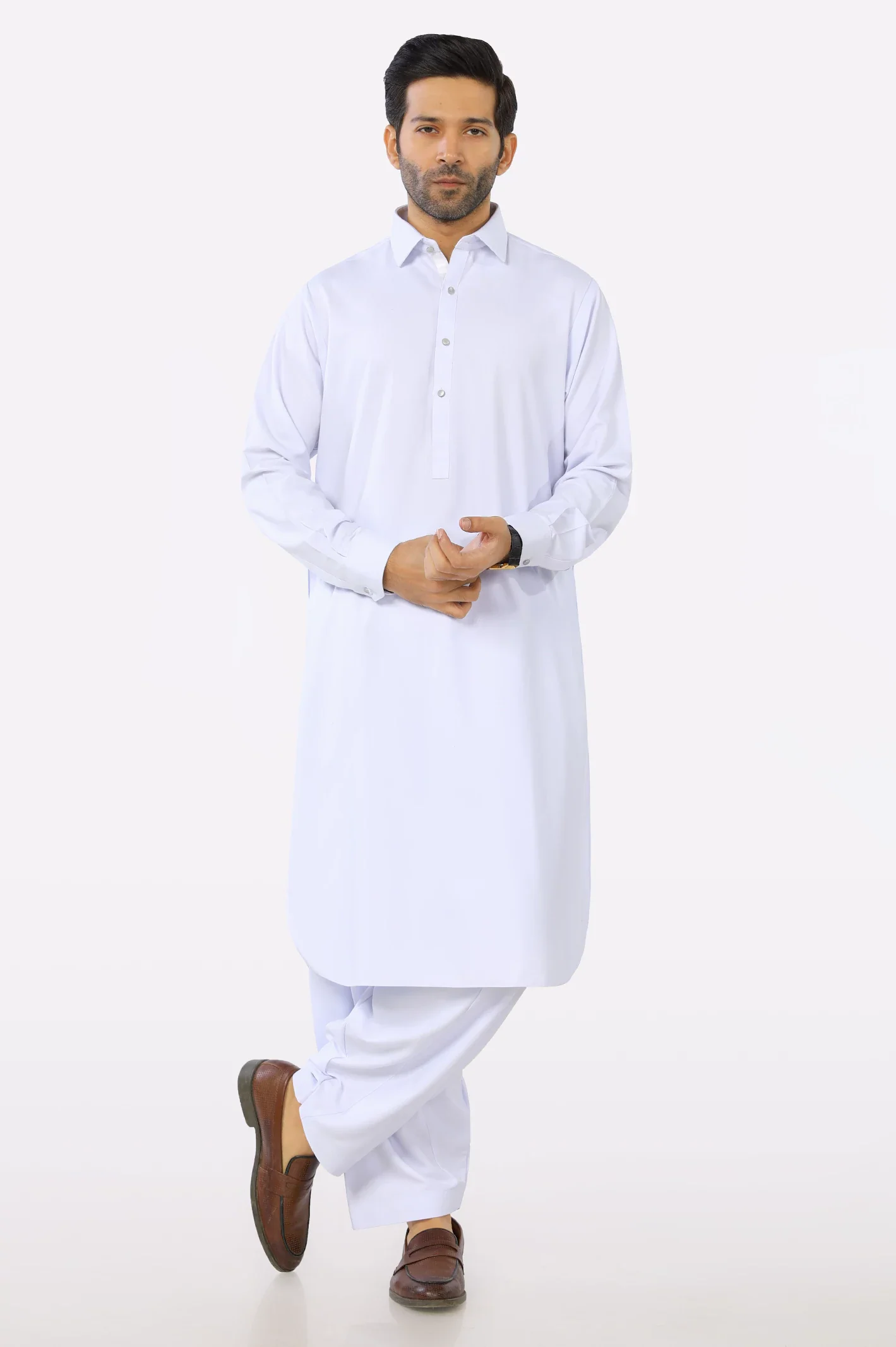 White Shalwar Kameez - Image 2