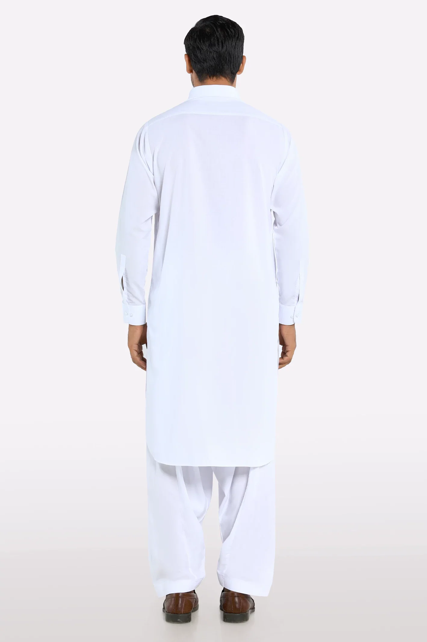 White Wash & Wear Shalwar Kameez - Image 3