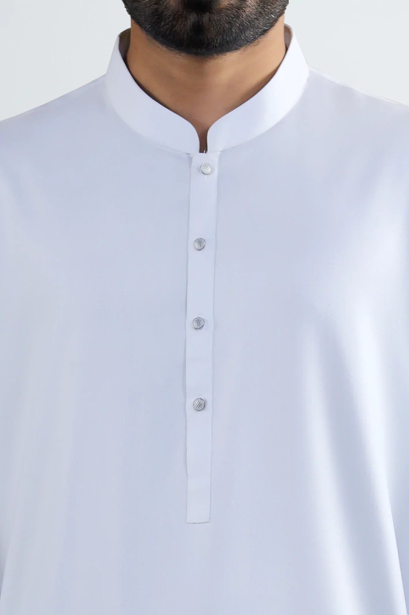 White Wash & Wear Shalwar Kameez - Image 3
