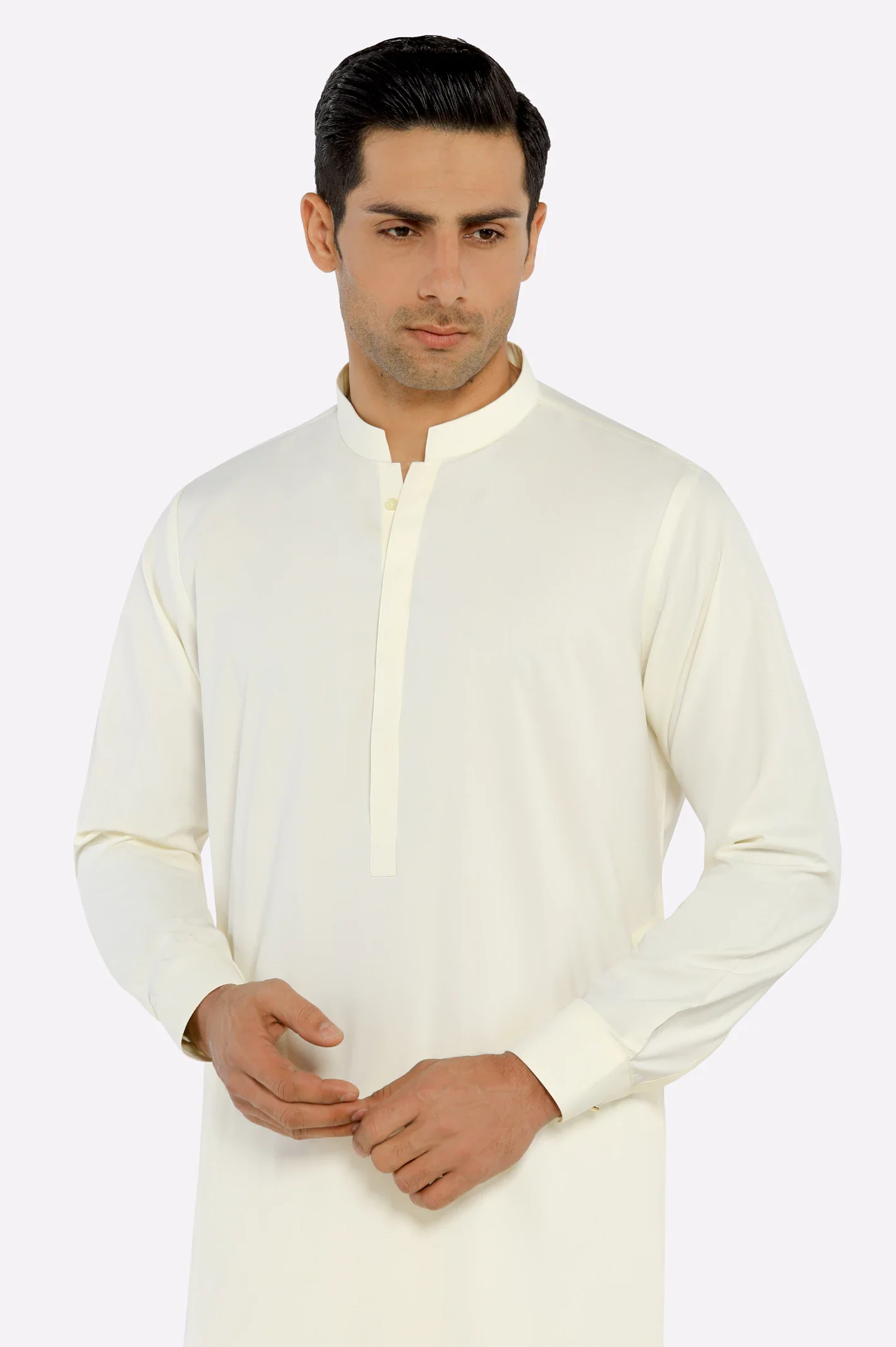Cream Boski Shalwar Kameez