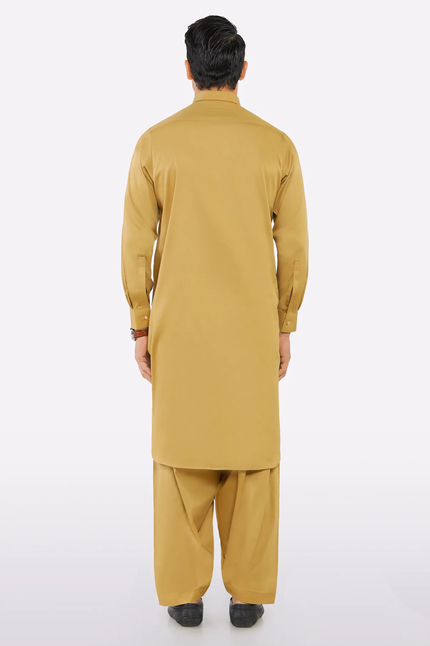 Mustard Cotton Shalwar Kameez - Image 4
