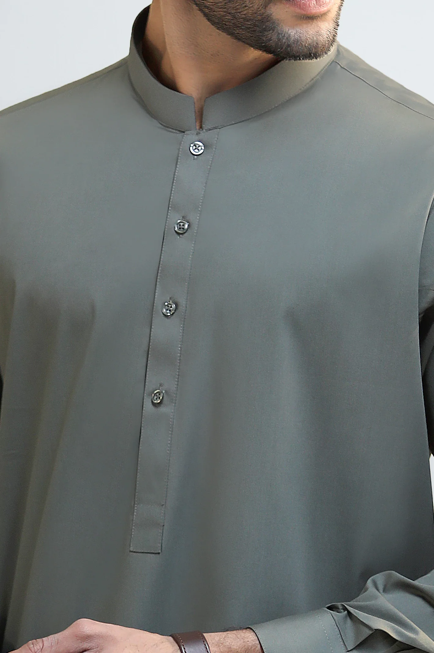Green Cotton Shalwar Kameez - Image 3