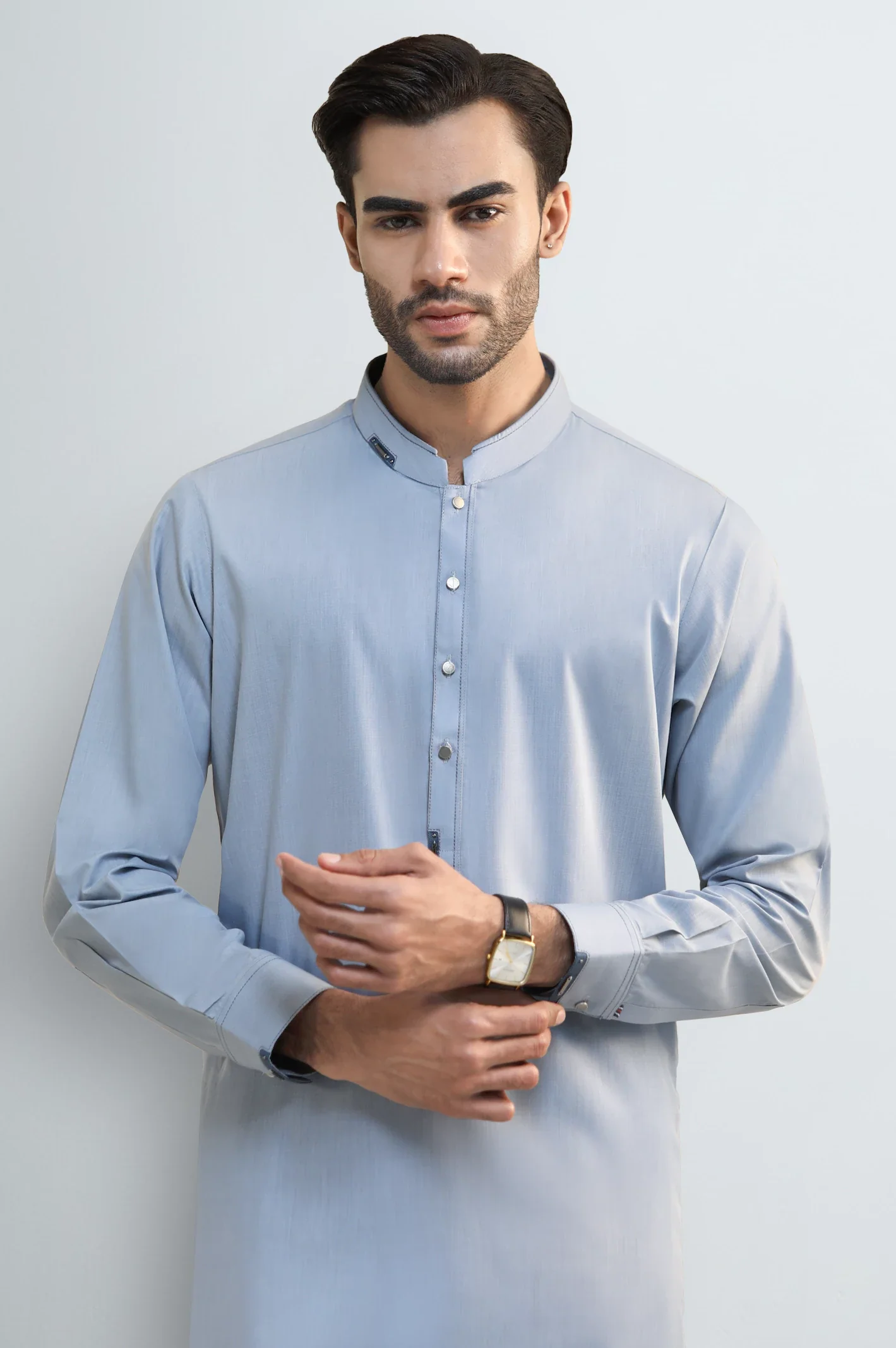 Blue Wash & Wear Shalwar Kameez