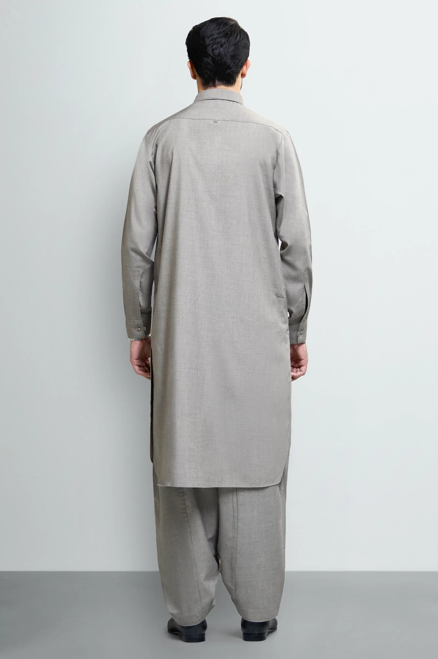 Light Brown Wash & Wear Shalwar Kameez - Image 4