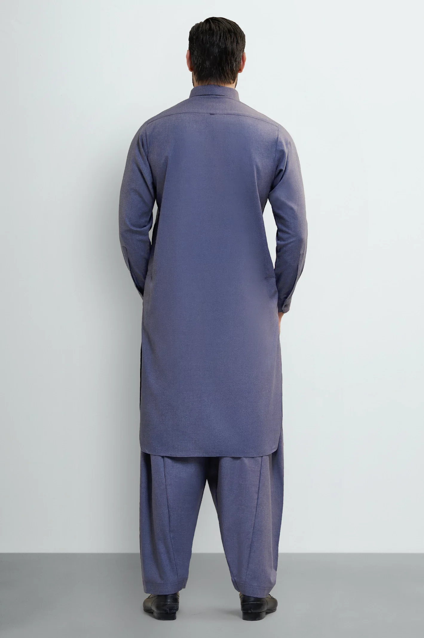Blue Wash & Wear Shalwar Kameez - Image 4