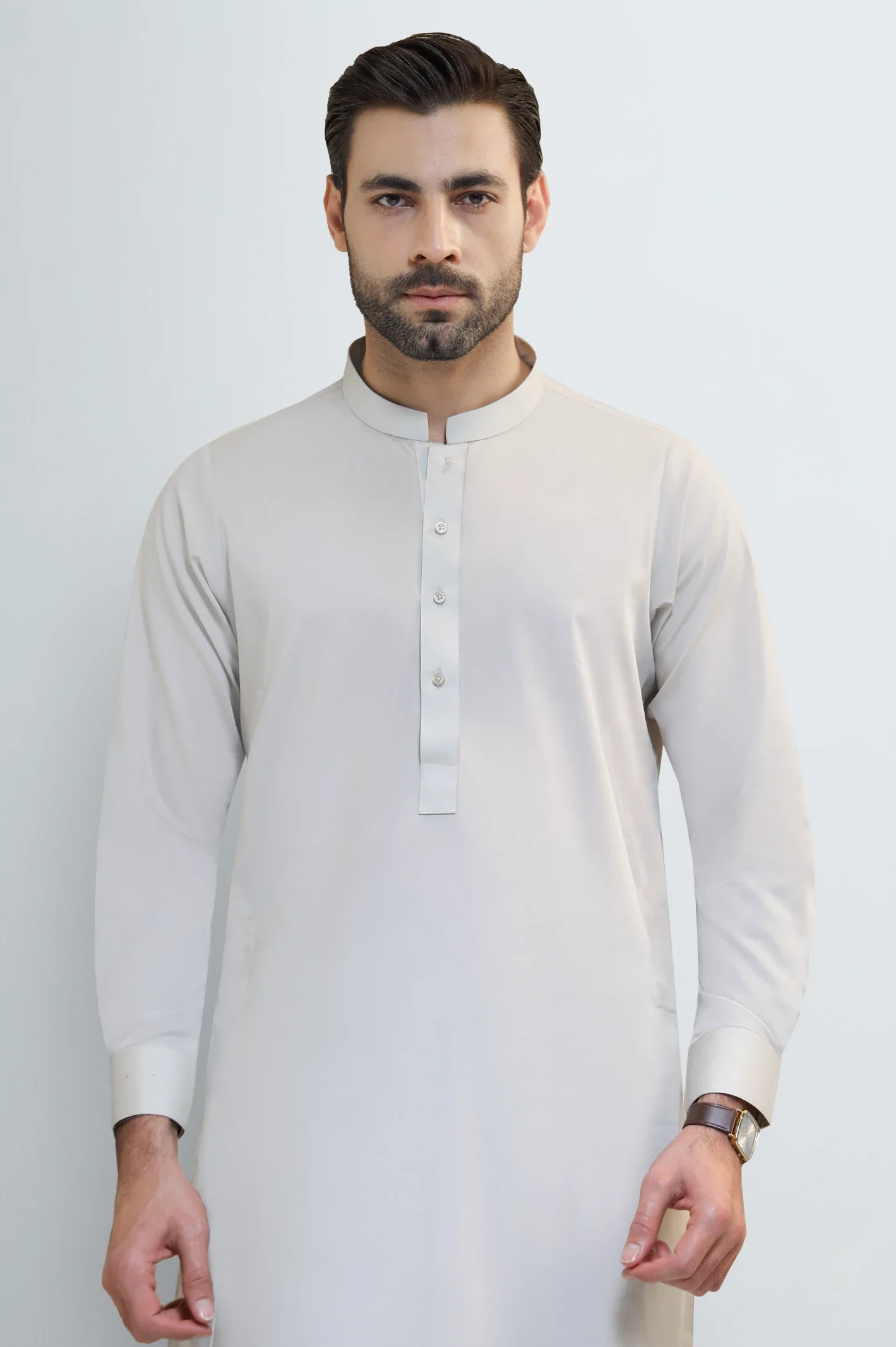 Beige Wash & Wear Shalwar Kameez