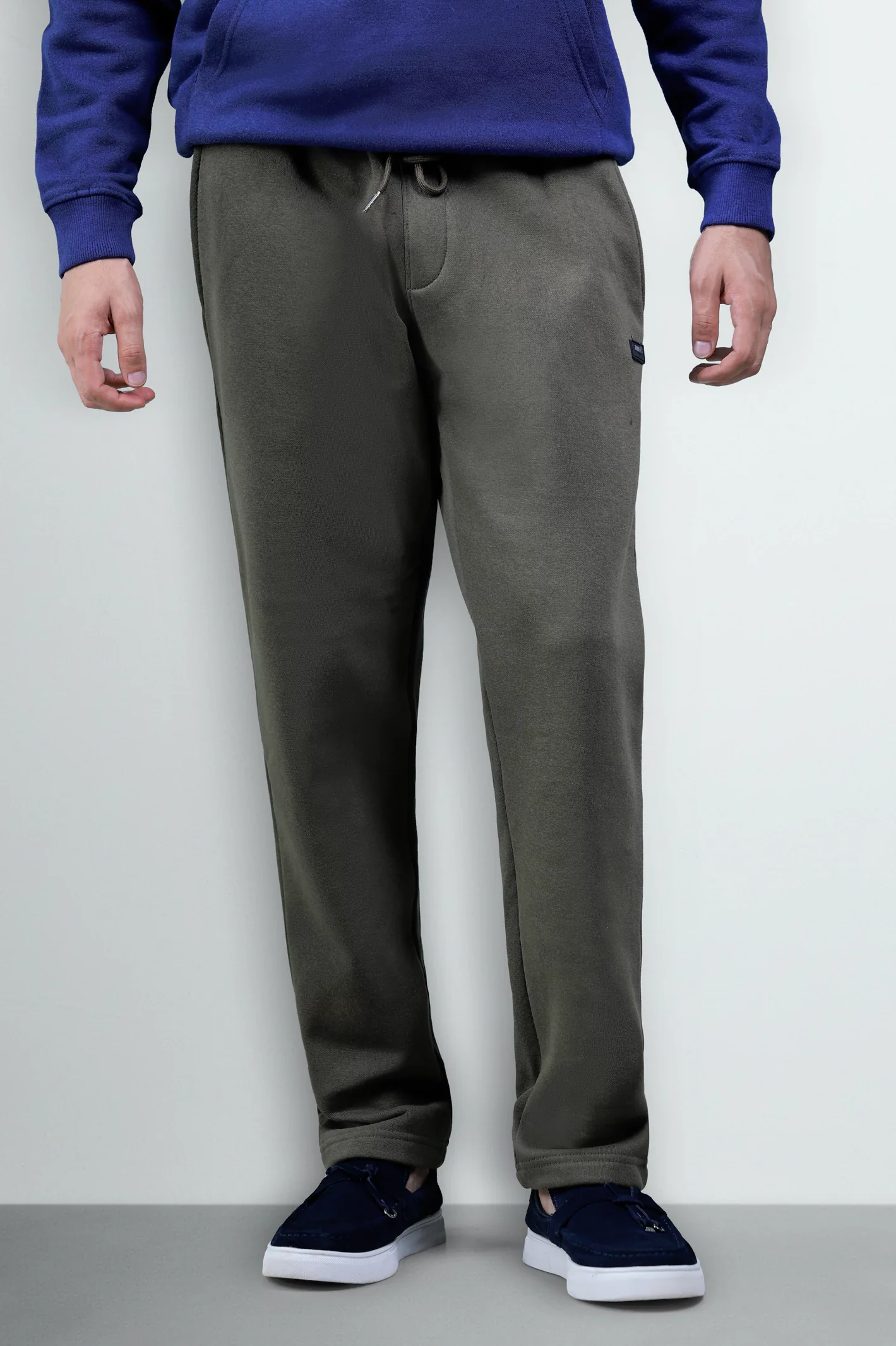Olive Casual Knitted Trouser