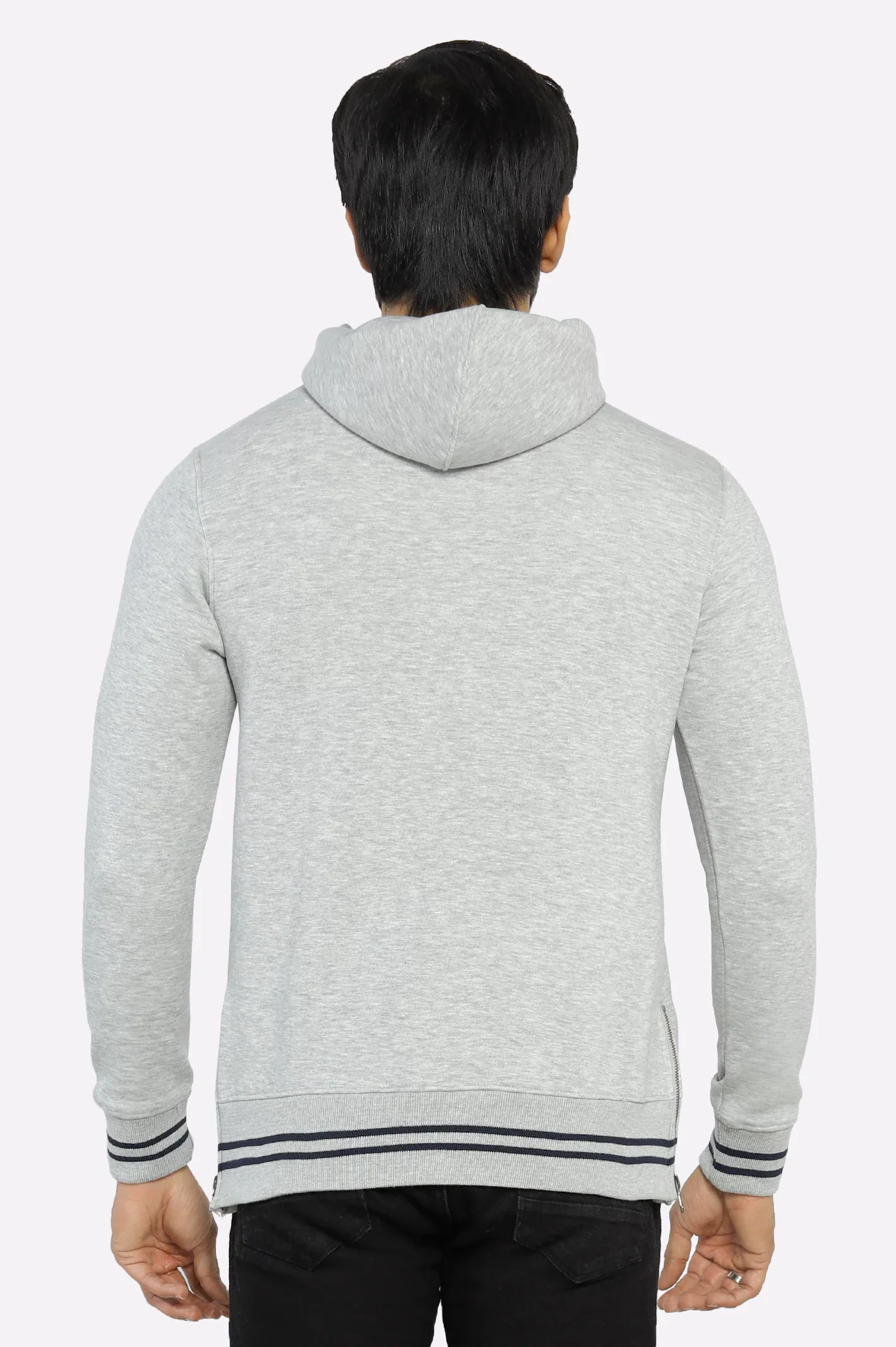 Heather Grey Pullover Hoodie - Image 3
