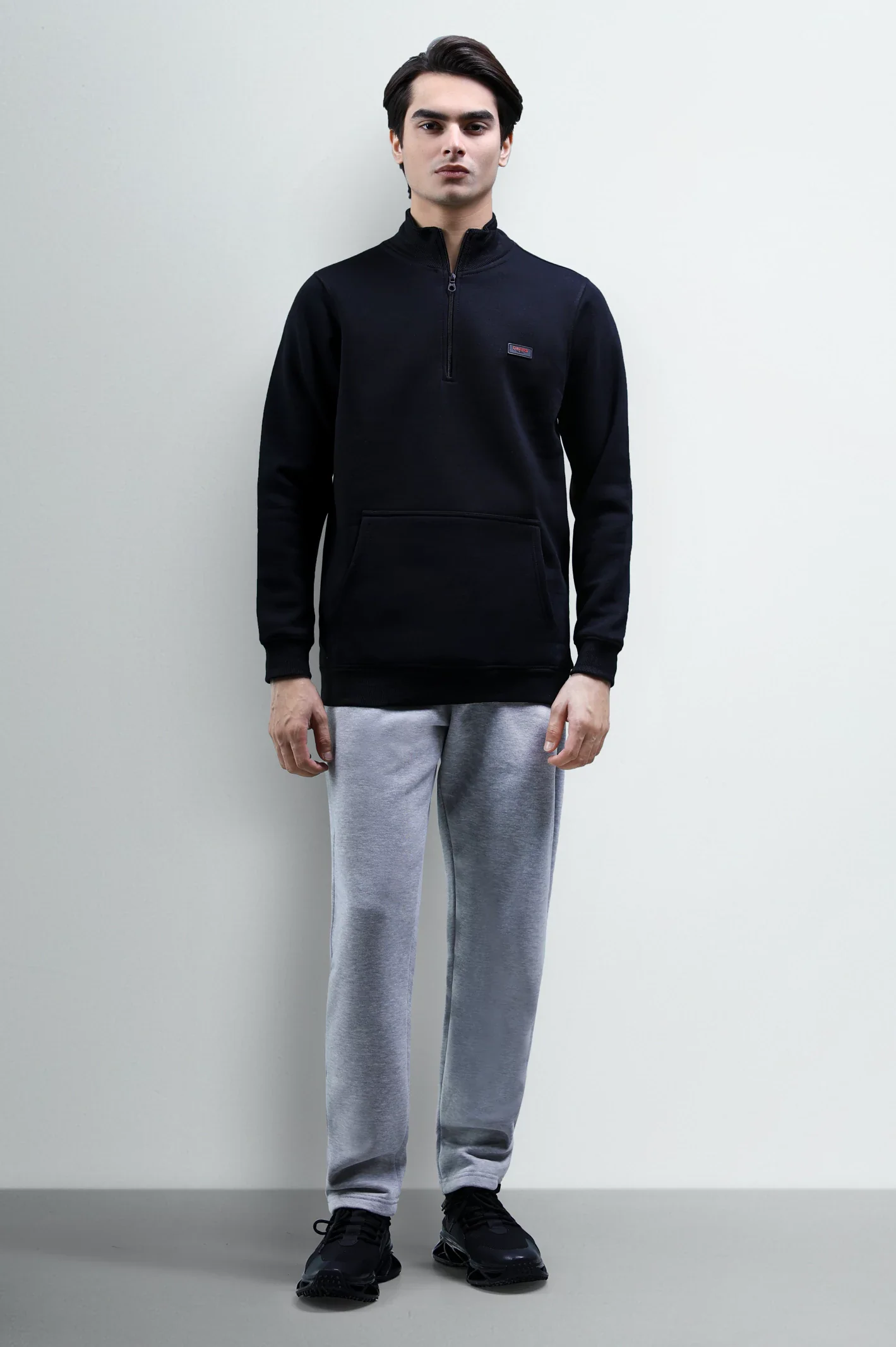 Black Quarter Zip Sweatshirt - Image 2