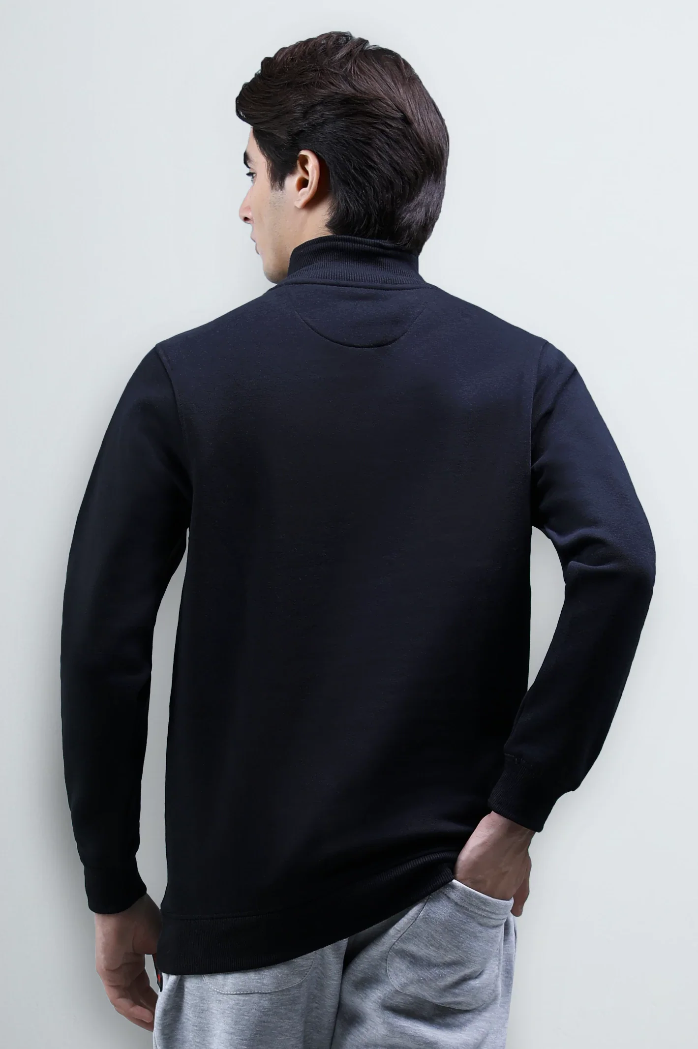 Black Quarter Zip Sweatshirt - Image 5