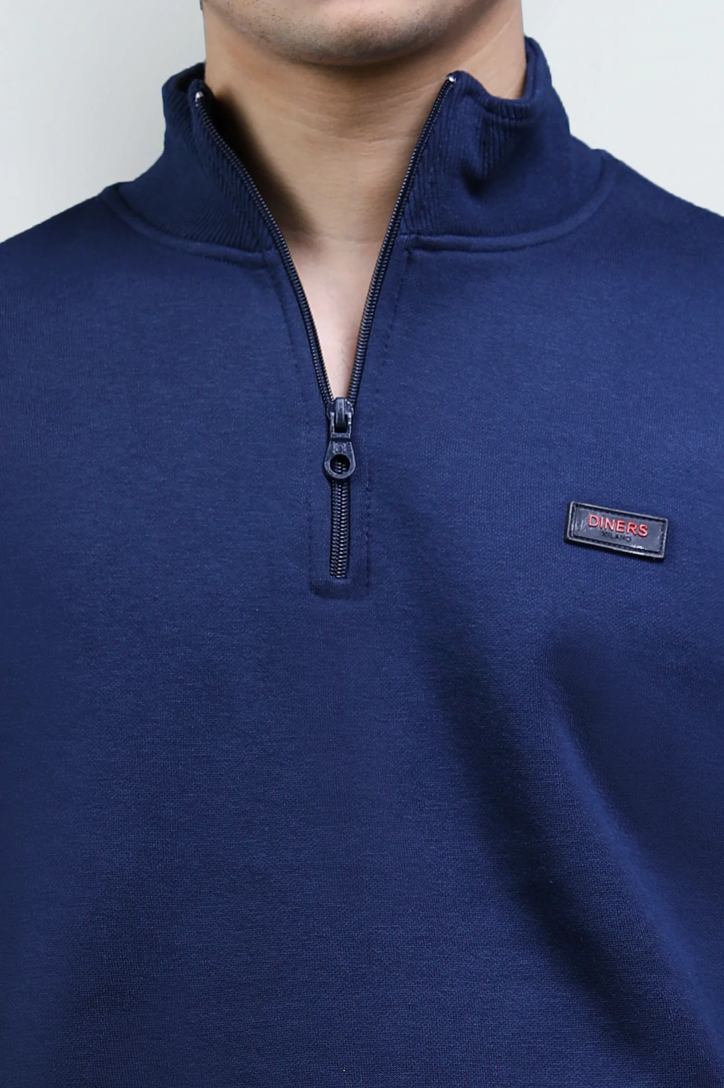 Navy Quarter Zip Sweatshirt - Image 3