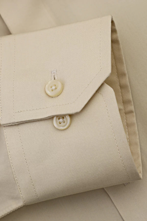 Fawn Plain Formal Men Shirt - Image 3