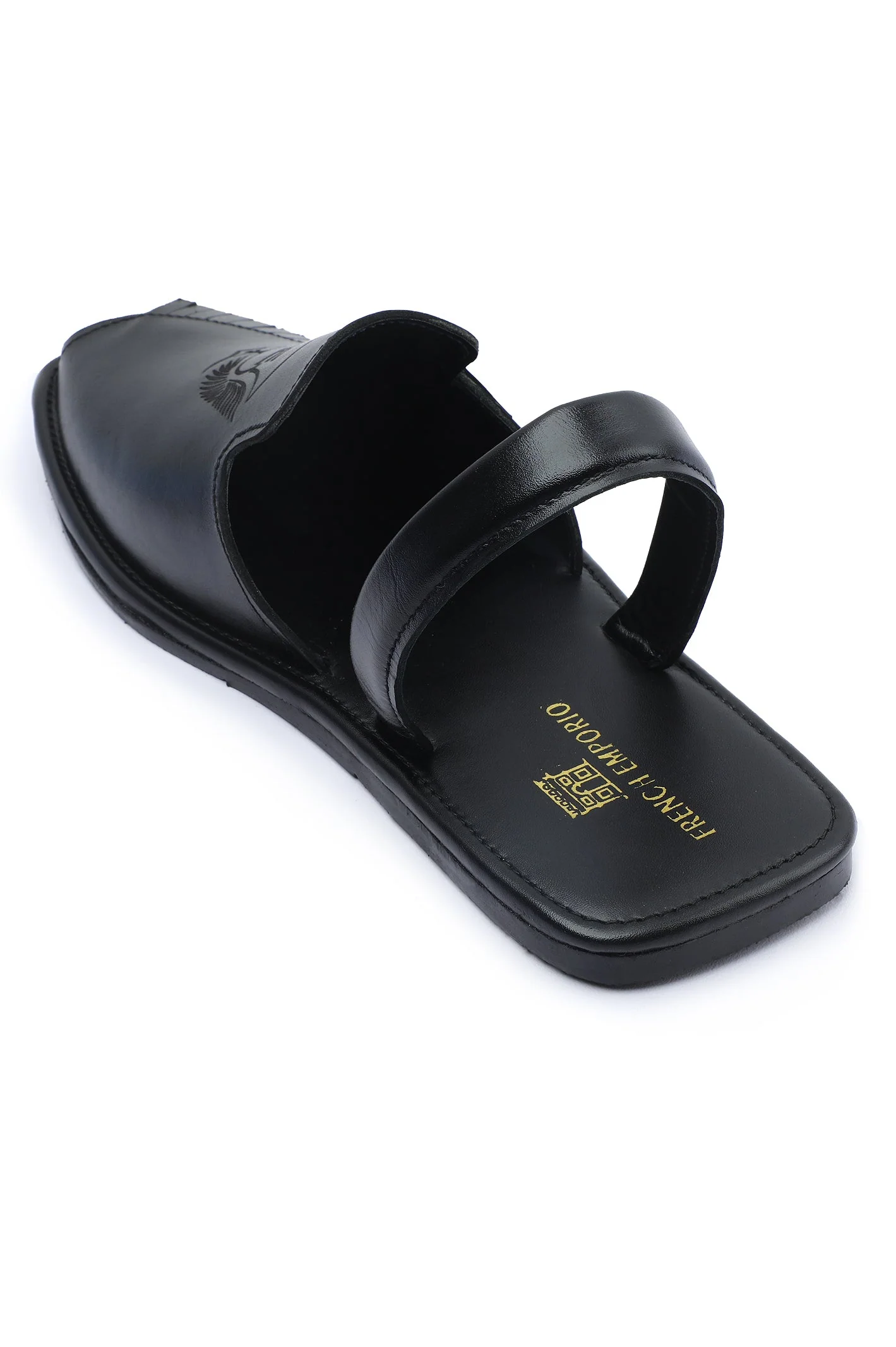 French Emporio Men's Sandal SKU: SLD-0038-BLACK - Image 2