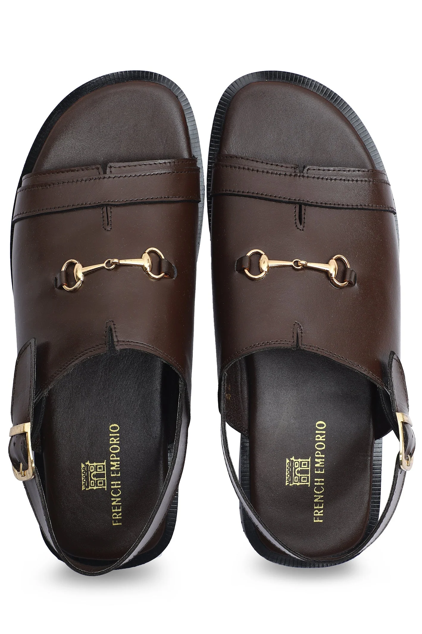 French Emporio Men's Sandal SKU: SLD-0042-COFFEE - Image 4