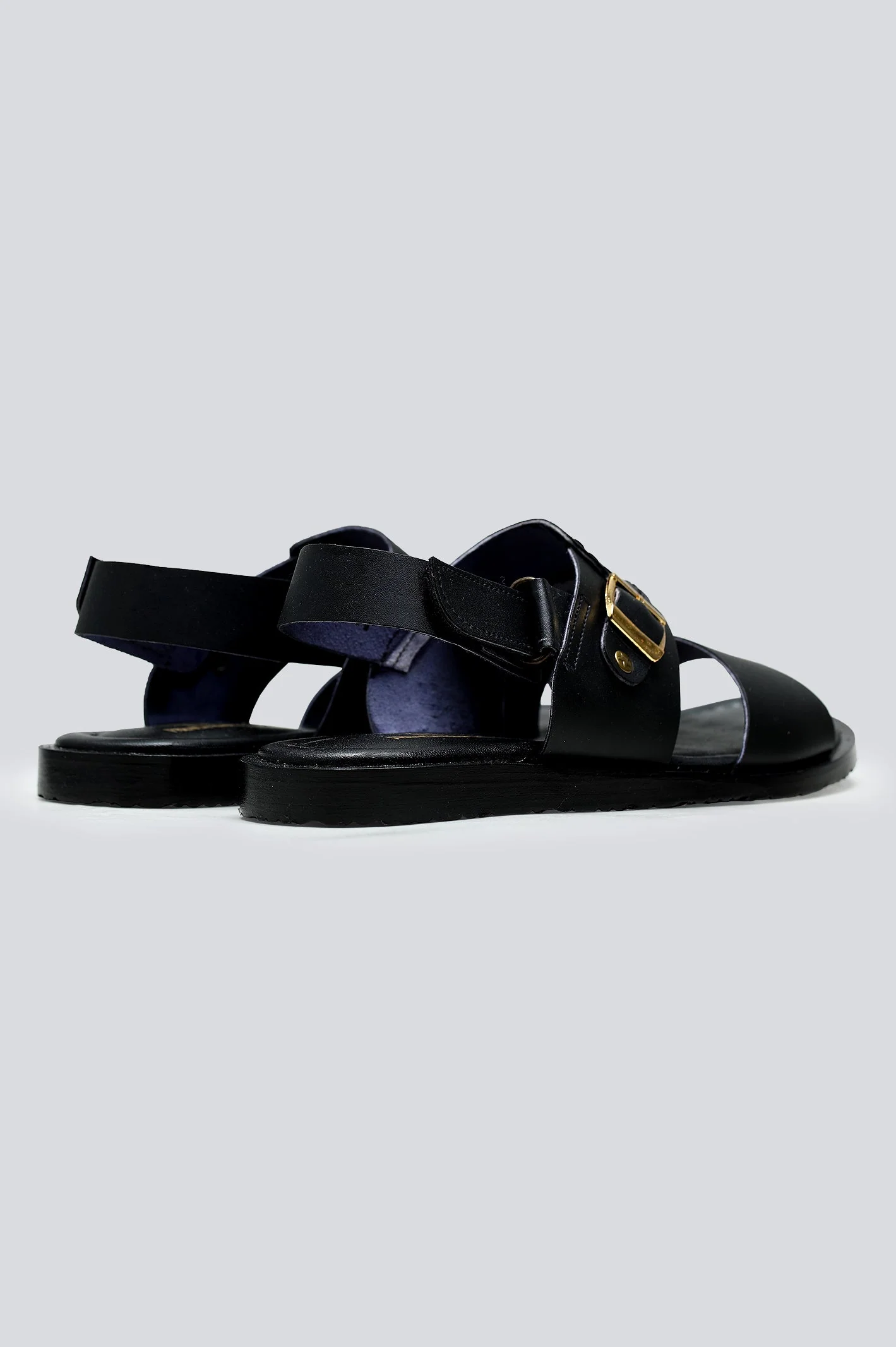 Black Sandal for Men's - Image 3
