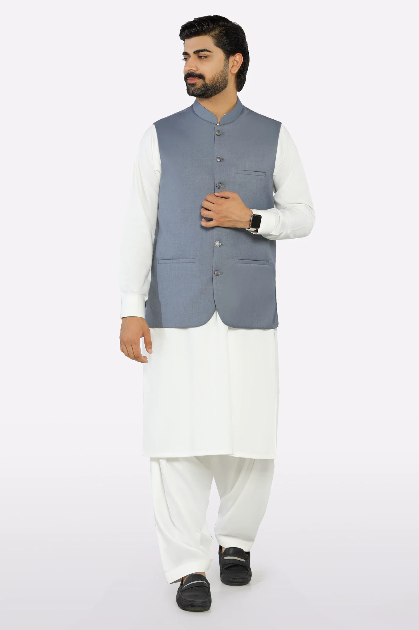 Light Grey Waistcoat - Image 2