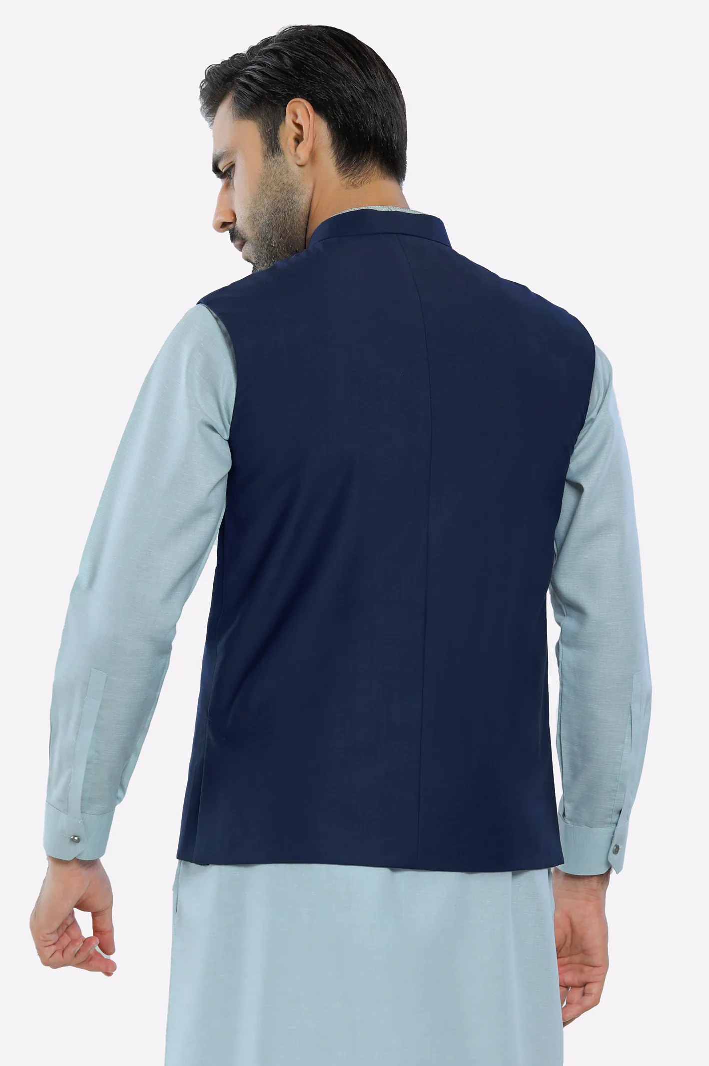 Navy Blue Waistcoat - Image 3