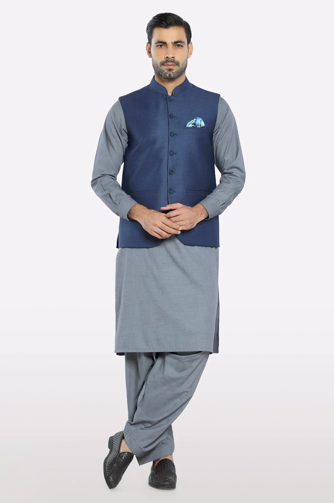 Blue Waistcoat - Image 2