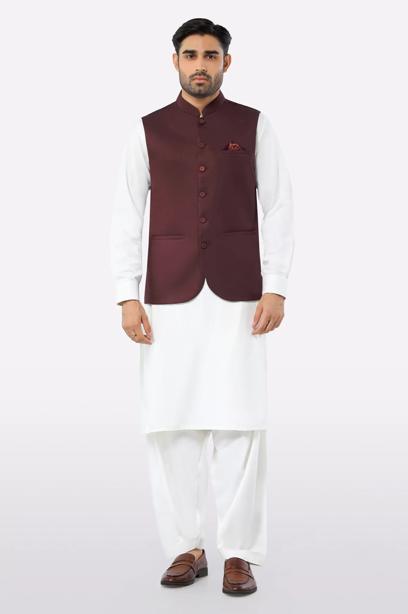 Maroon Waistcoat - Image 2