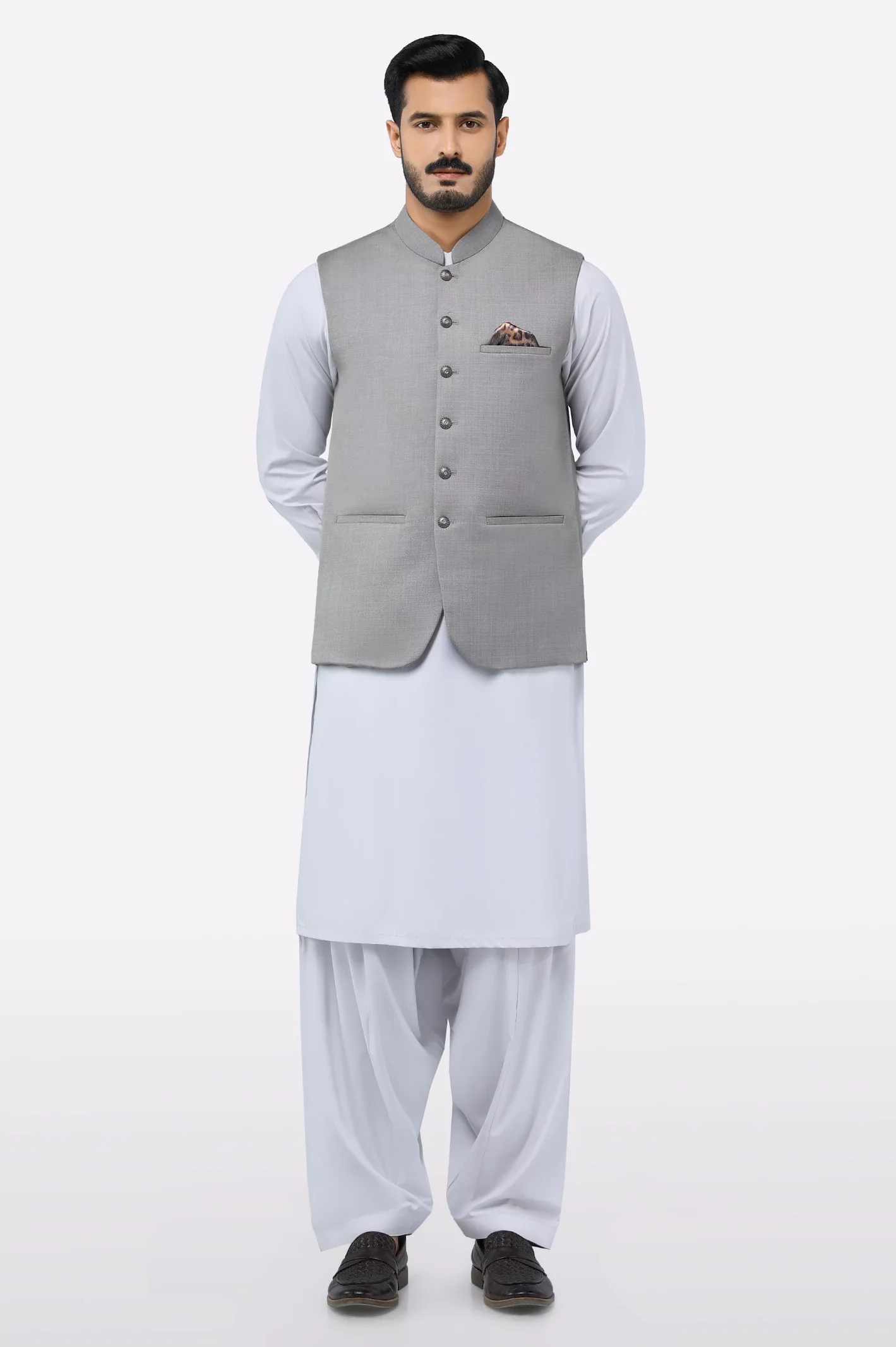 Light Grey Waistcoat - Image 2