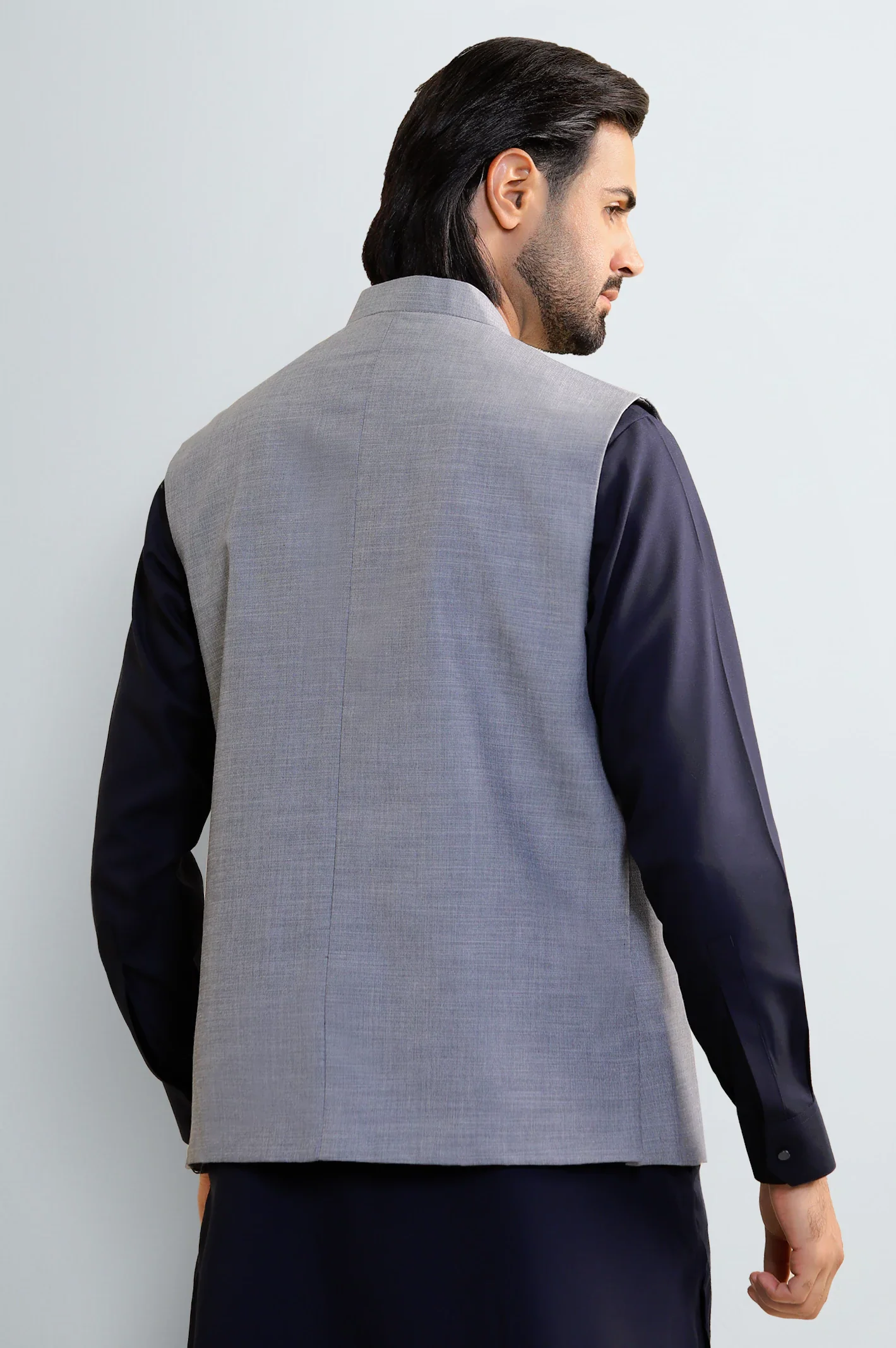 Ash Grey Waistcoat - Image 3