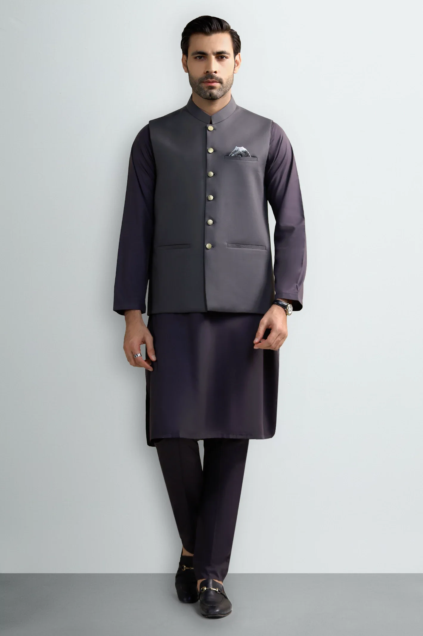Dark Grey Waistcoat - Image 2