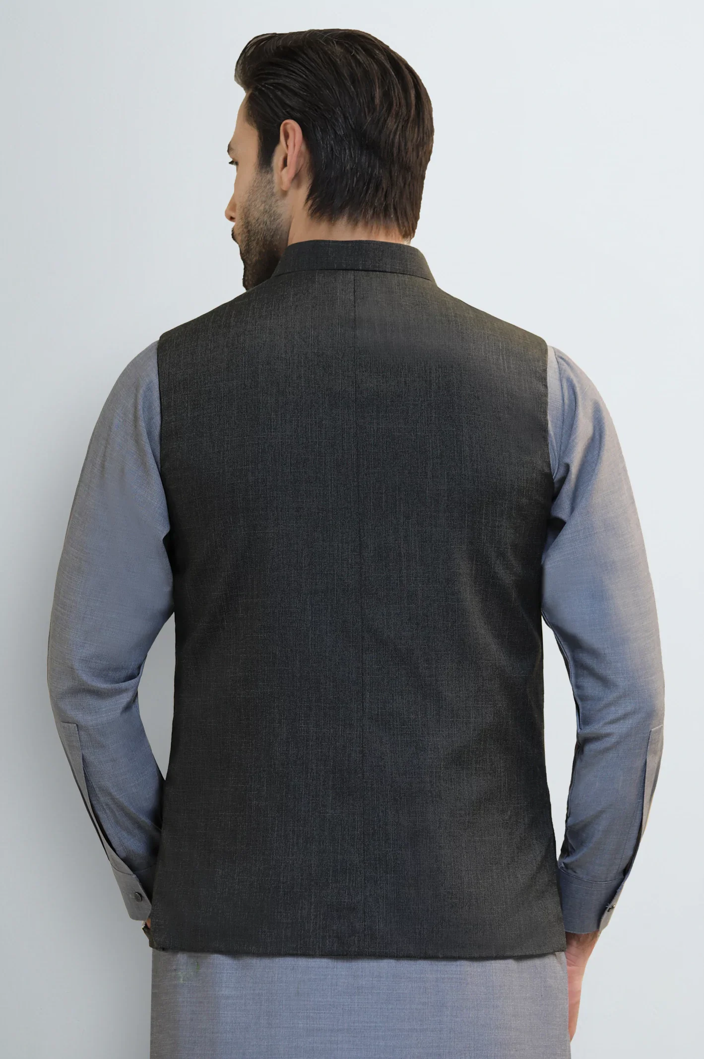 Dark Grey Waistcoat - Image 4