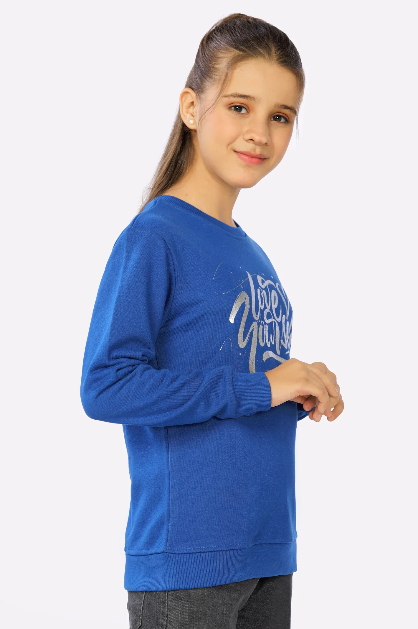 Girls Sweatshirt SKU: KGP-0017-ROYAL BLUE - Image 3
