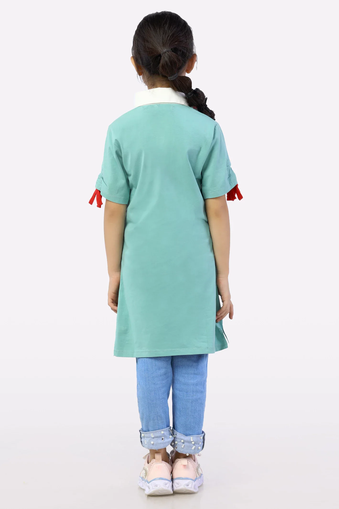 Girls T-Shirt In Green SKU: KGA-0145-GREEN - Image 3