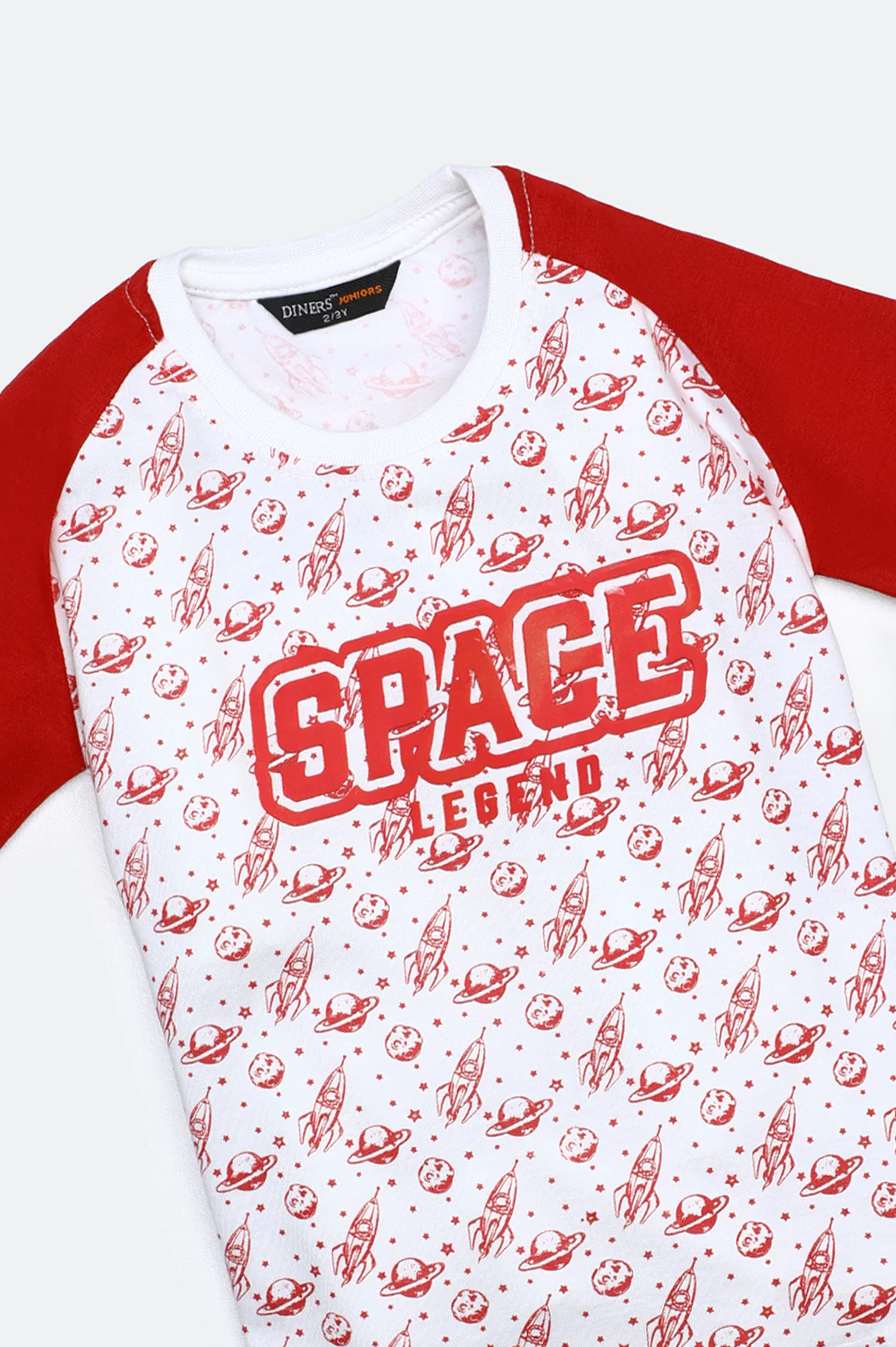 White All Over Printed T-Shirt - Image 2