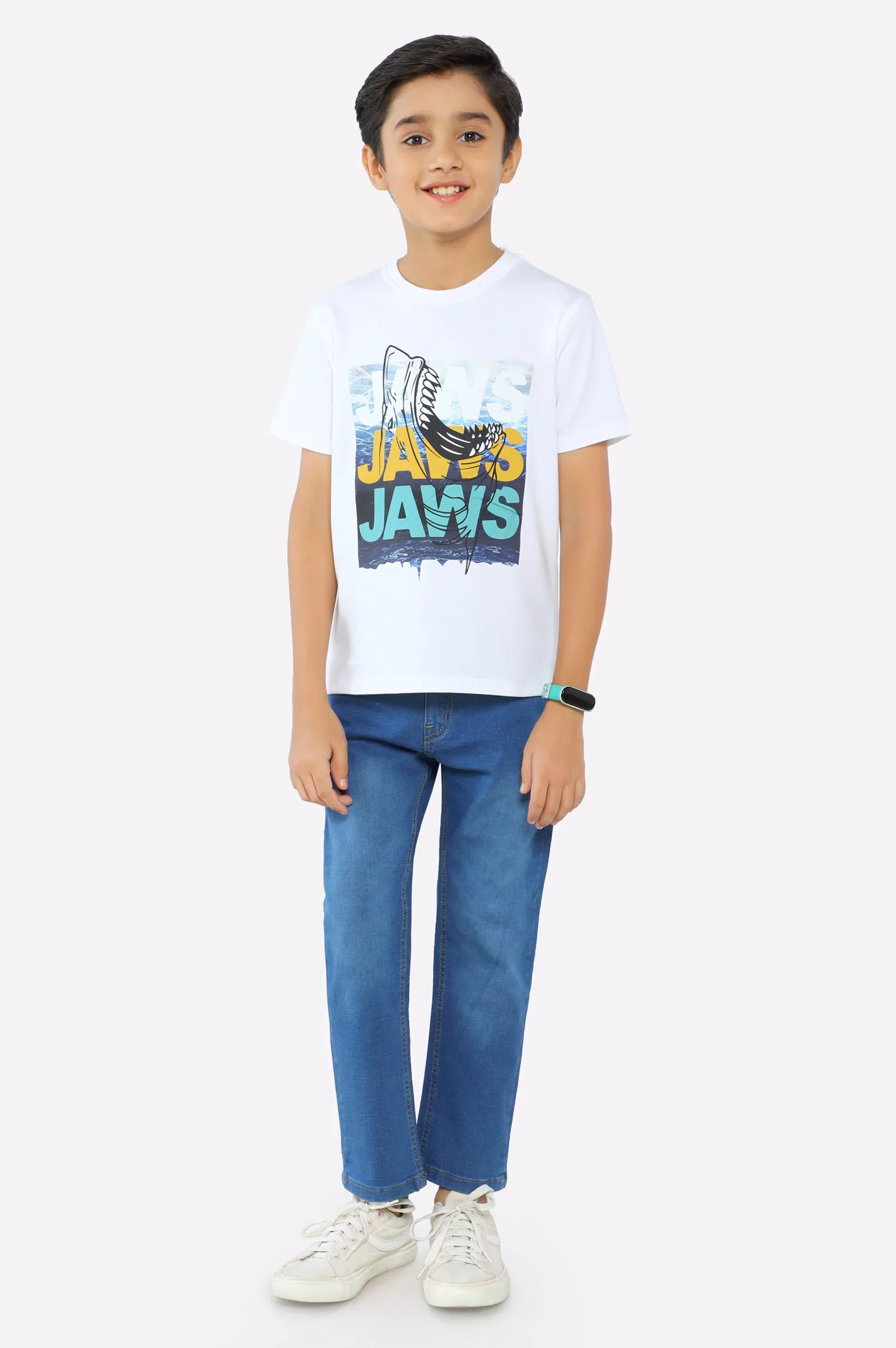 Shark Graphic Printed T-Shirt - Image 2