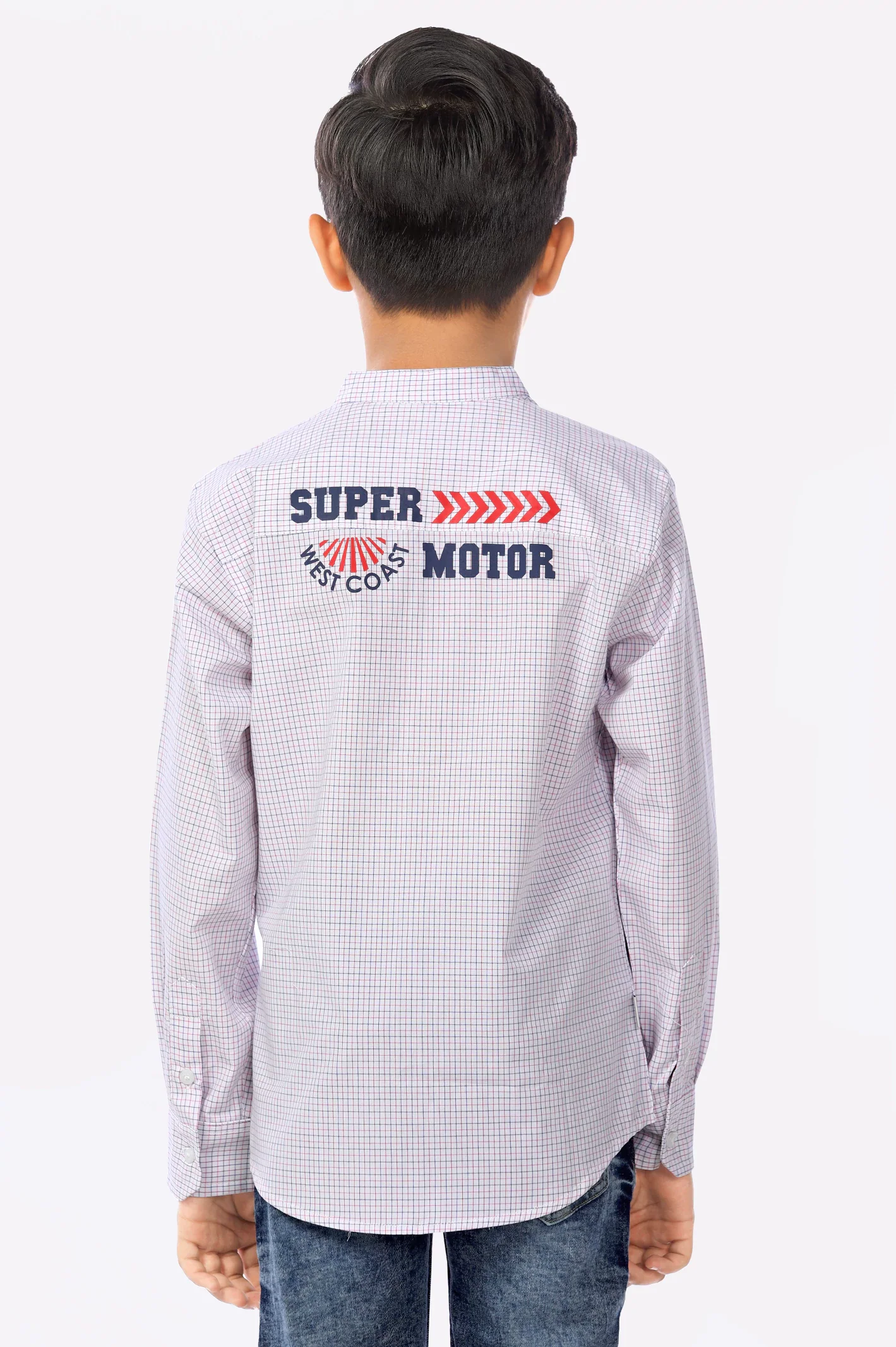 Multicolor Minicheck Boys Shirt - Image 4