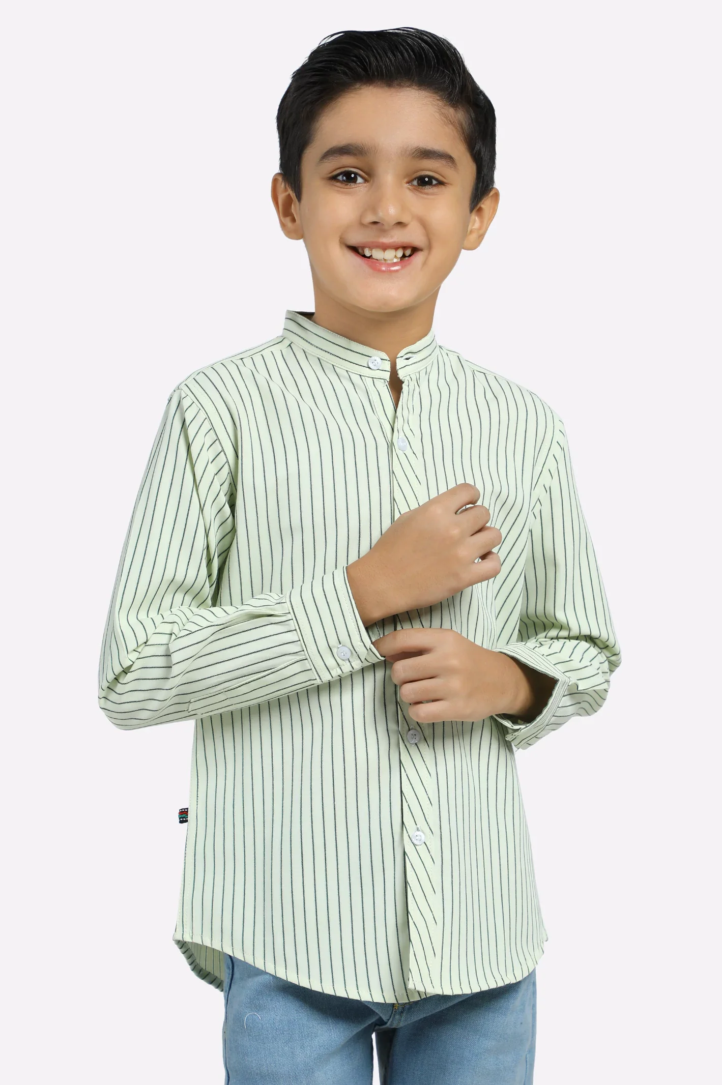 Yellow Stripe Casual Shirt